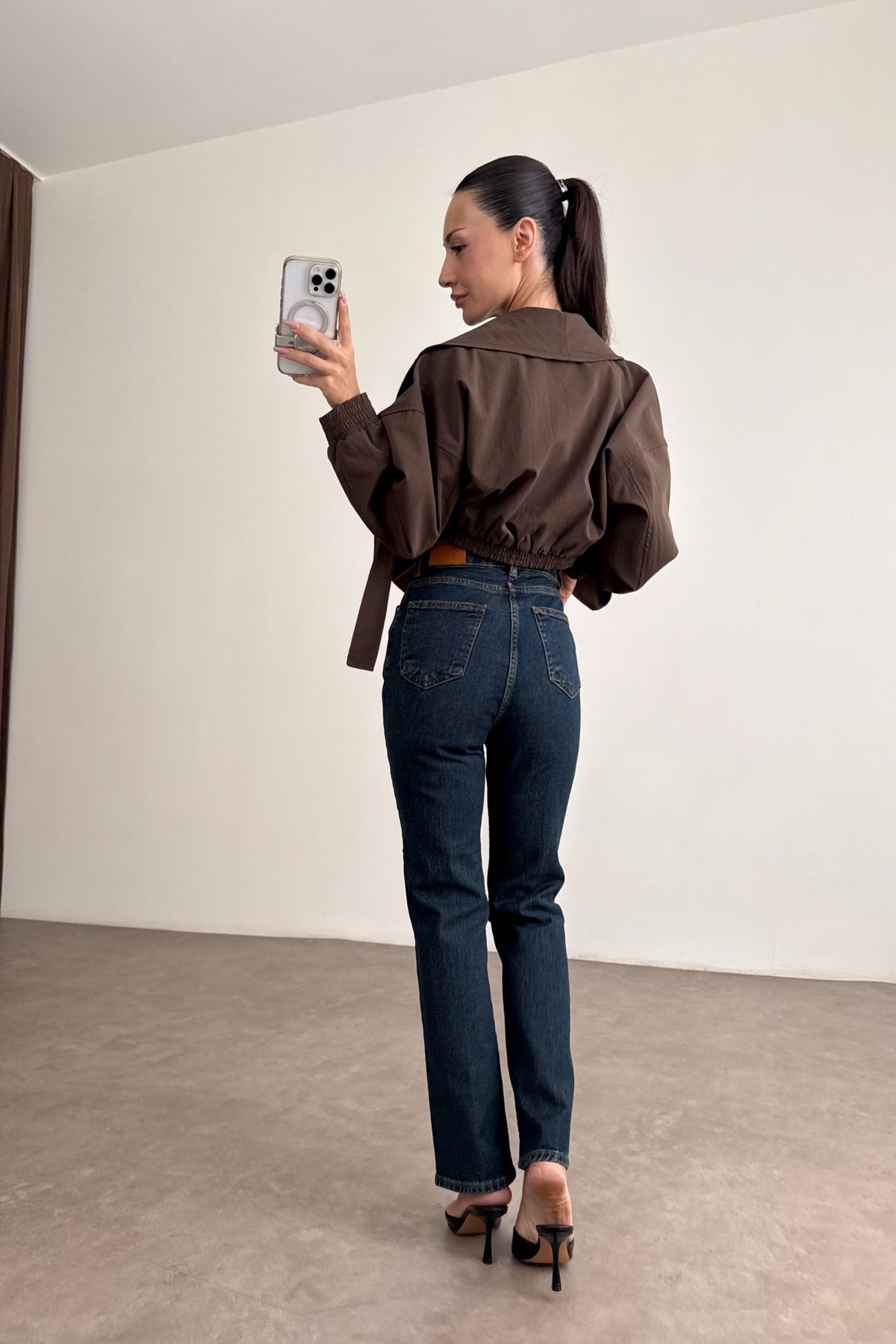 Zra Orj. Vintage Blue Yüksek Belli Mom Fit Jean