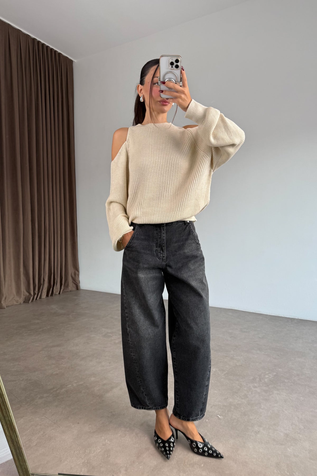 Cs Antrasit Barrel Jean