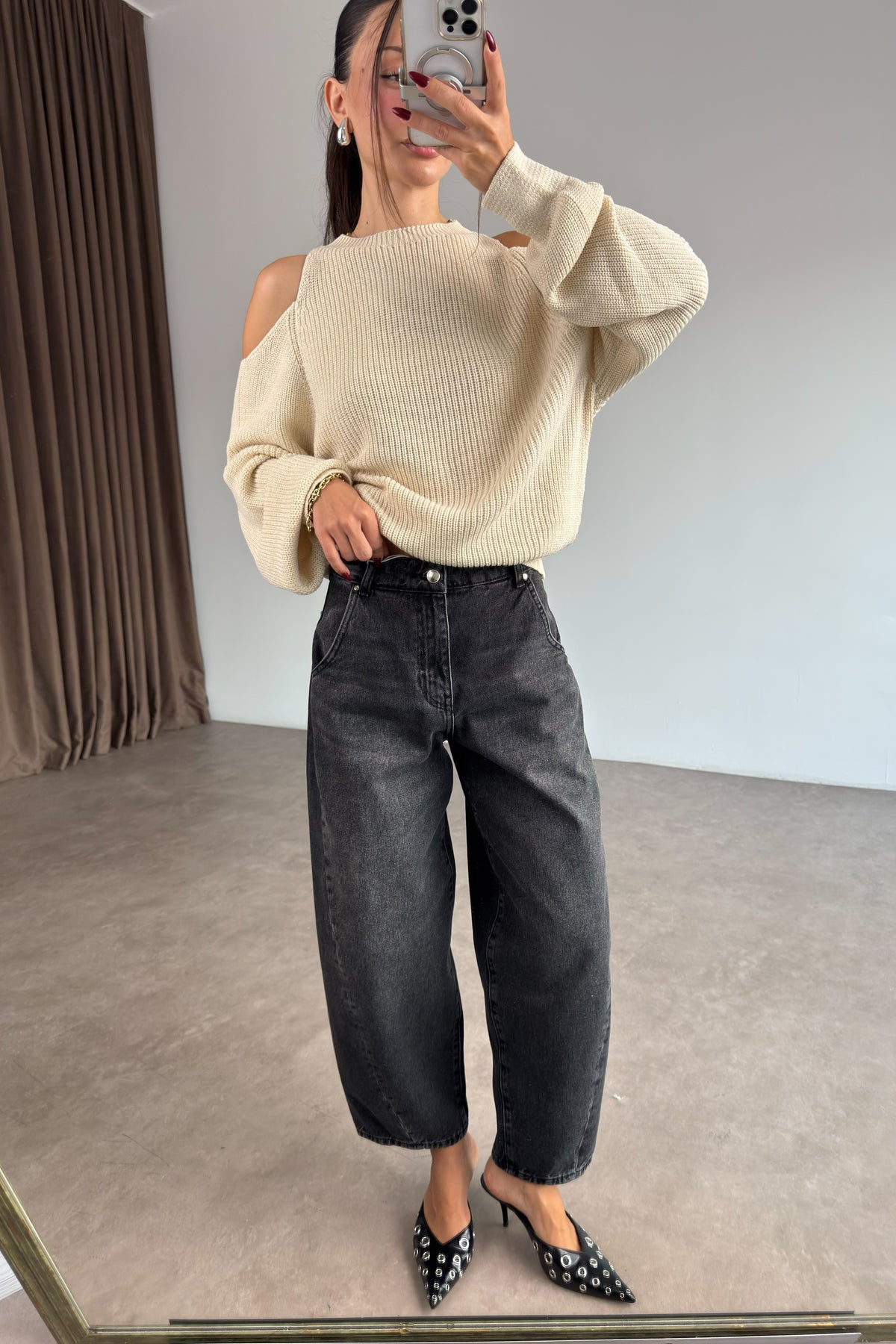 Cs Antrasit Barrel Jean