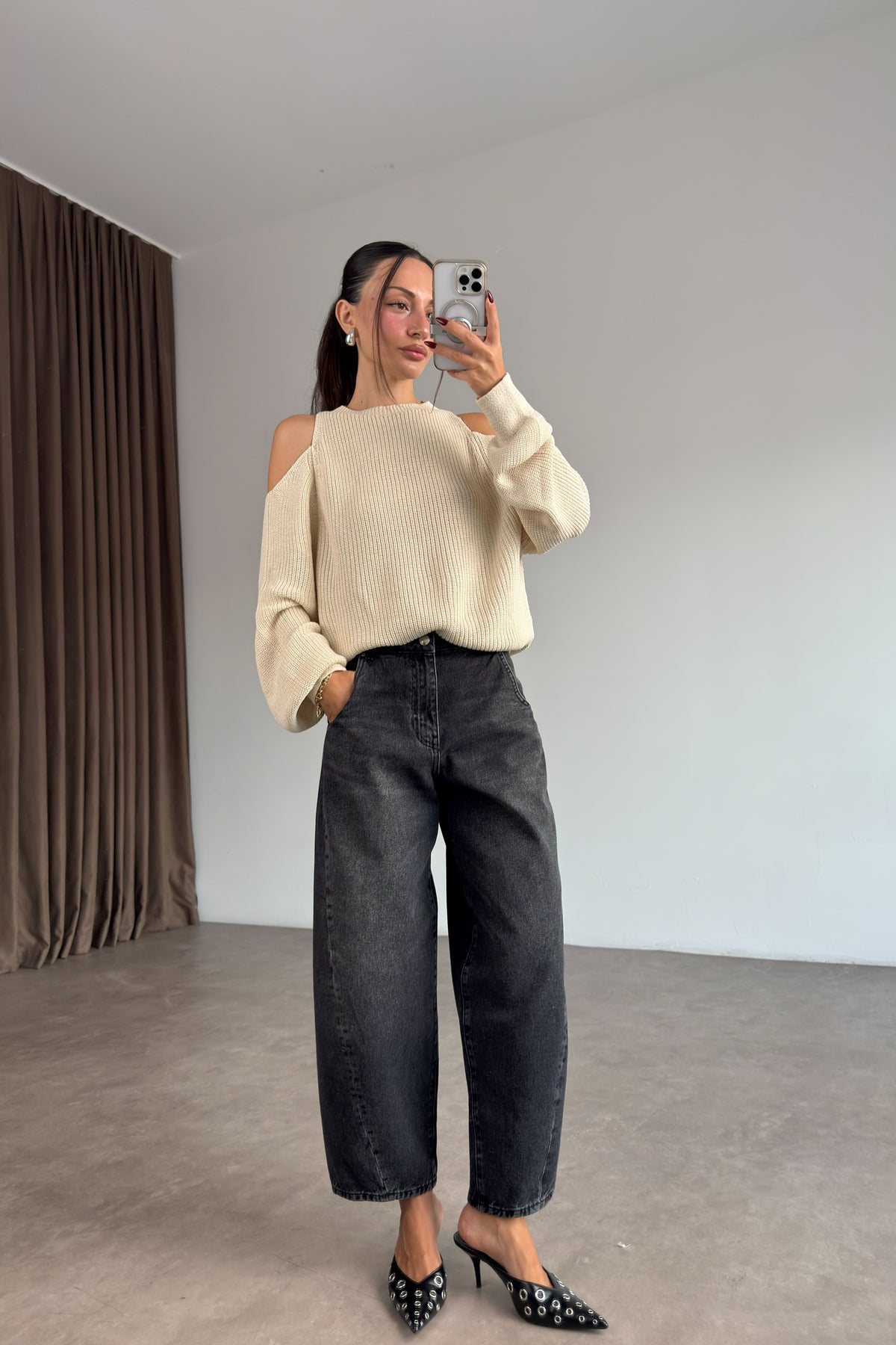 Cs Antrasit Barrel Jean