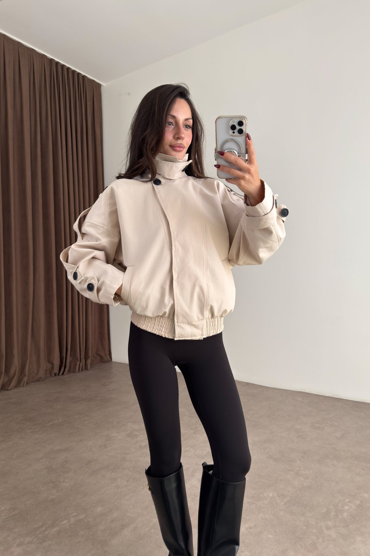 Soho Bomber Bej Ceket