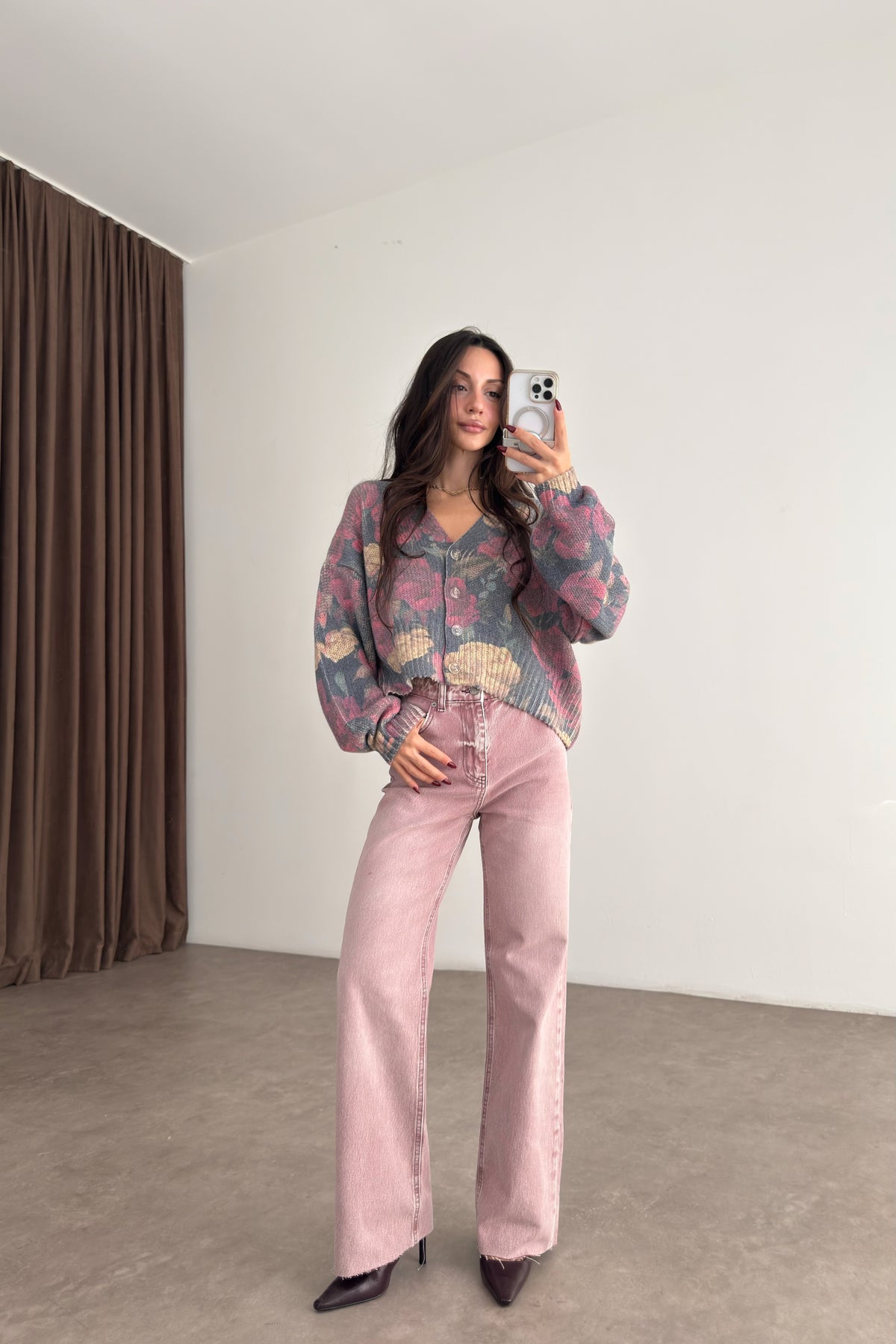 Premium Baby Pink Straightleg Jean