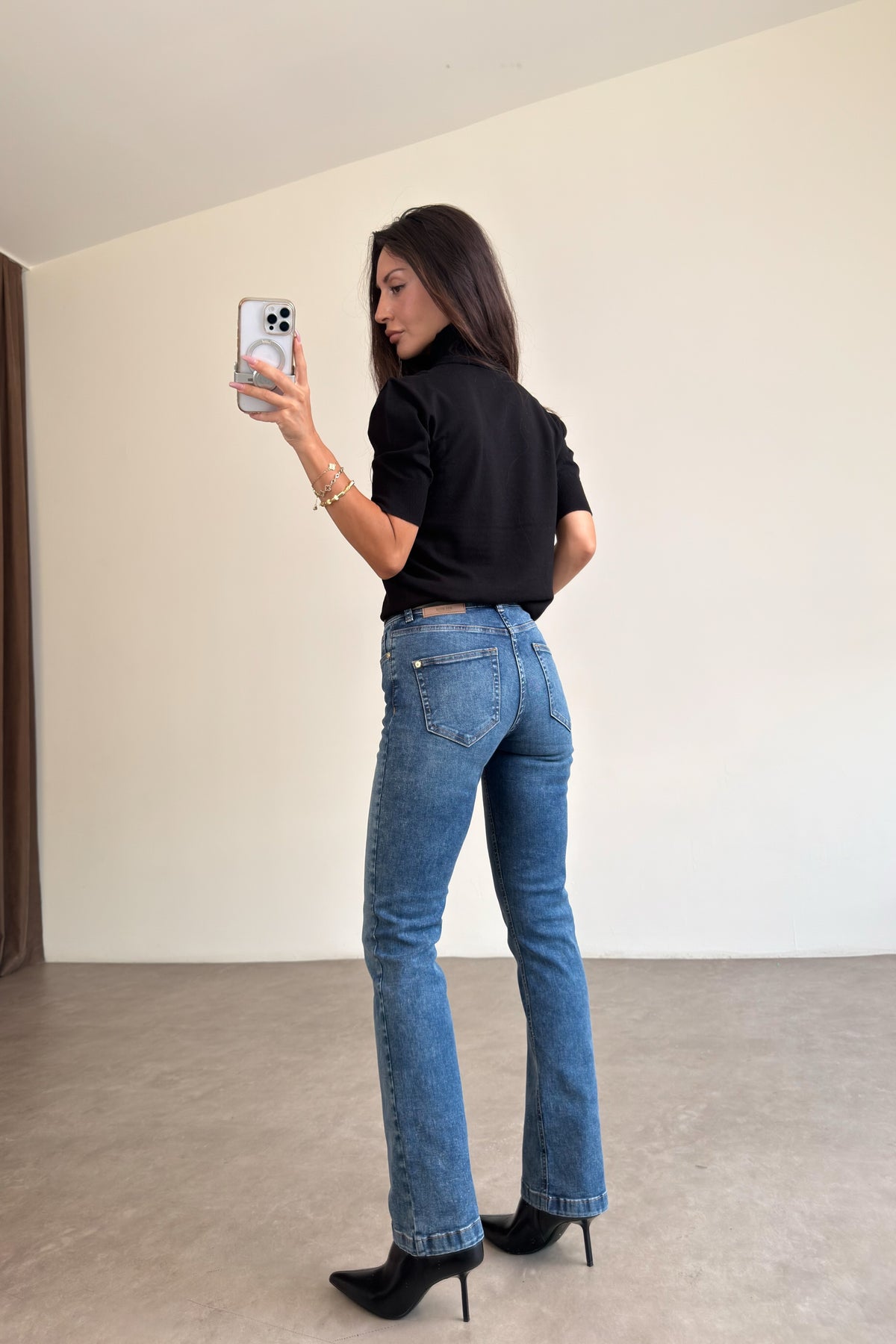 Mos Msh Orijinal Orta Mavi Bilek Jean