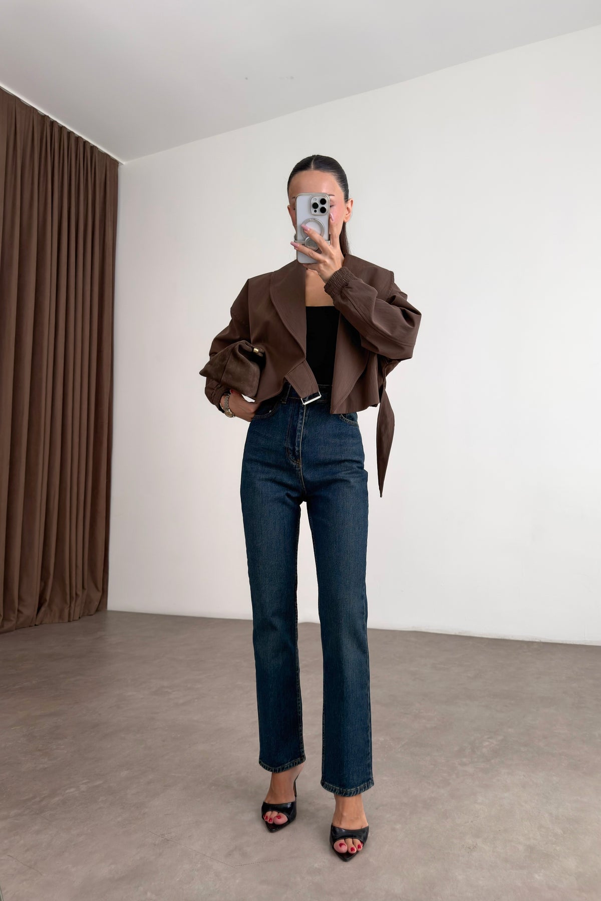 Zra Orj. Vintage Blue Yüksek Belli Mom Fit Jean