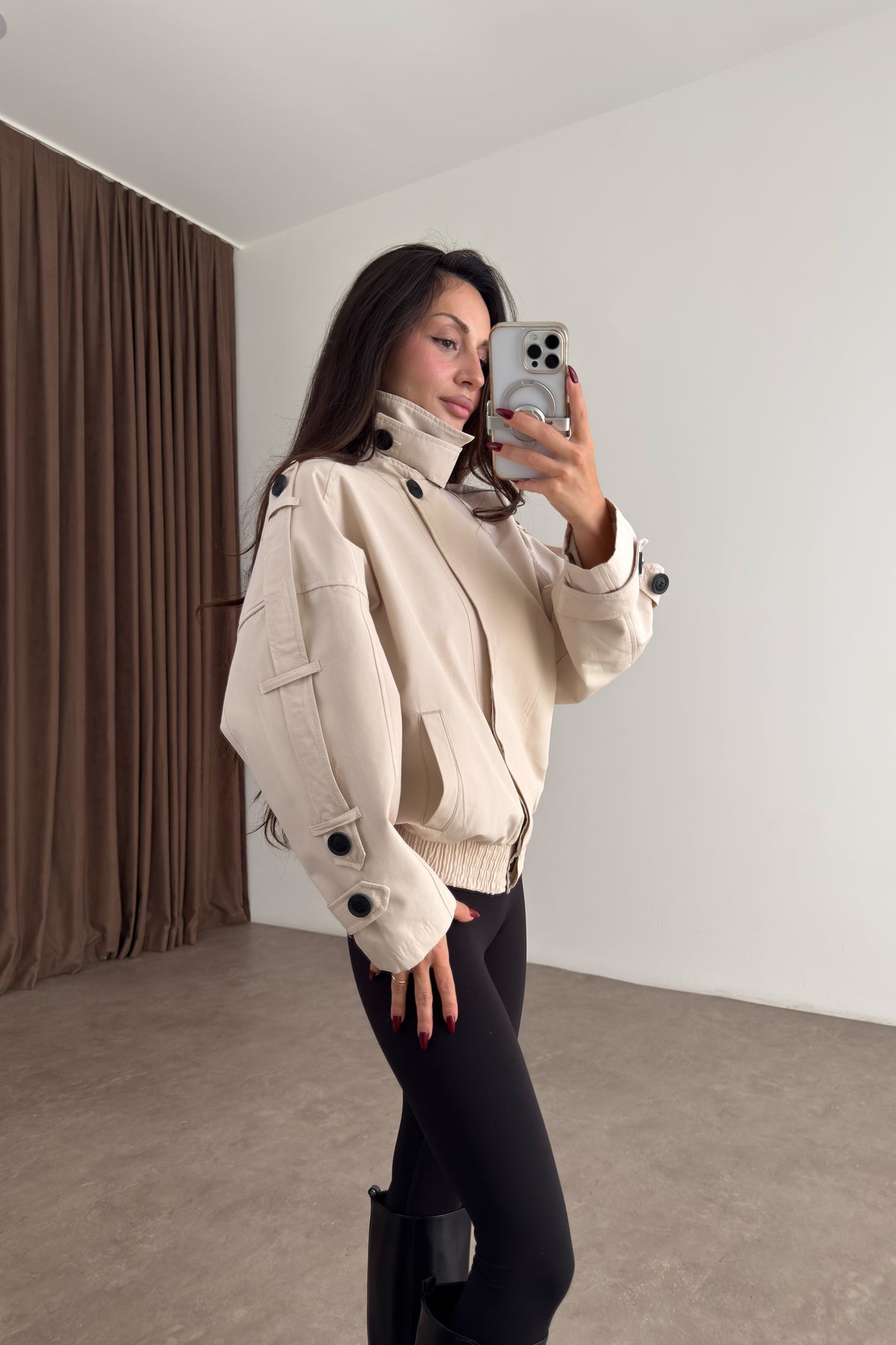 Soho Bomber Bej Ceket