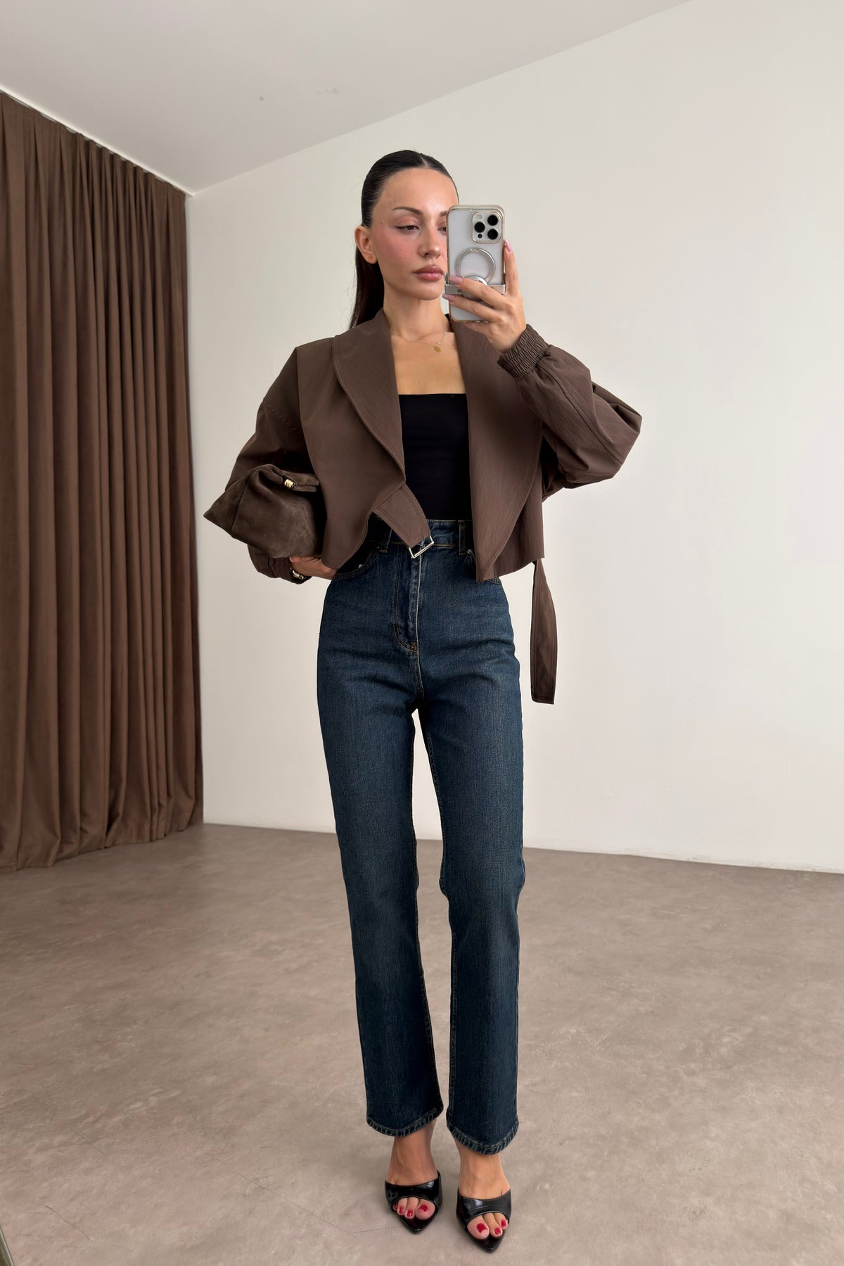 Zra Orj. Vintage Blue Yüksek Belli Mom Fit Jean