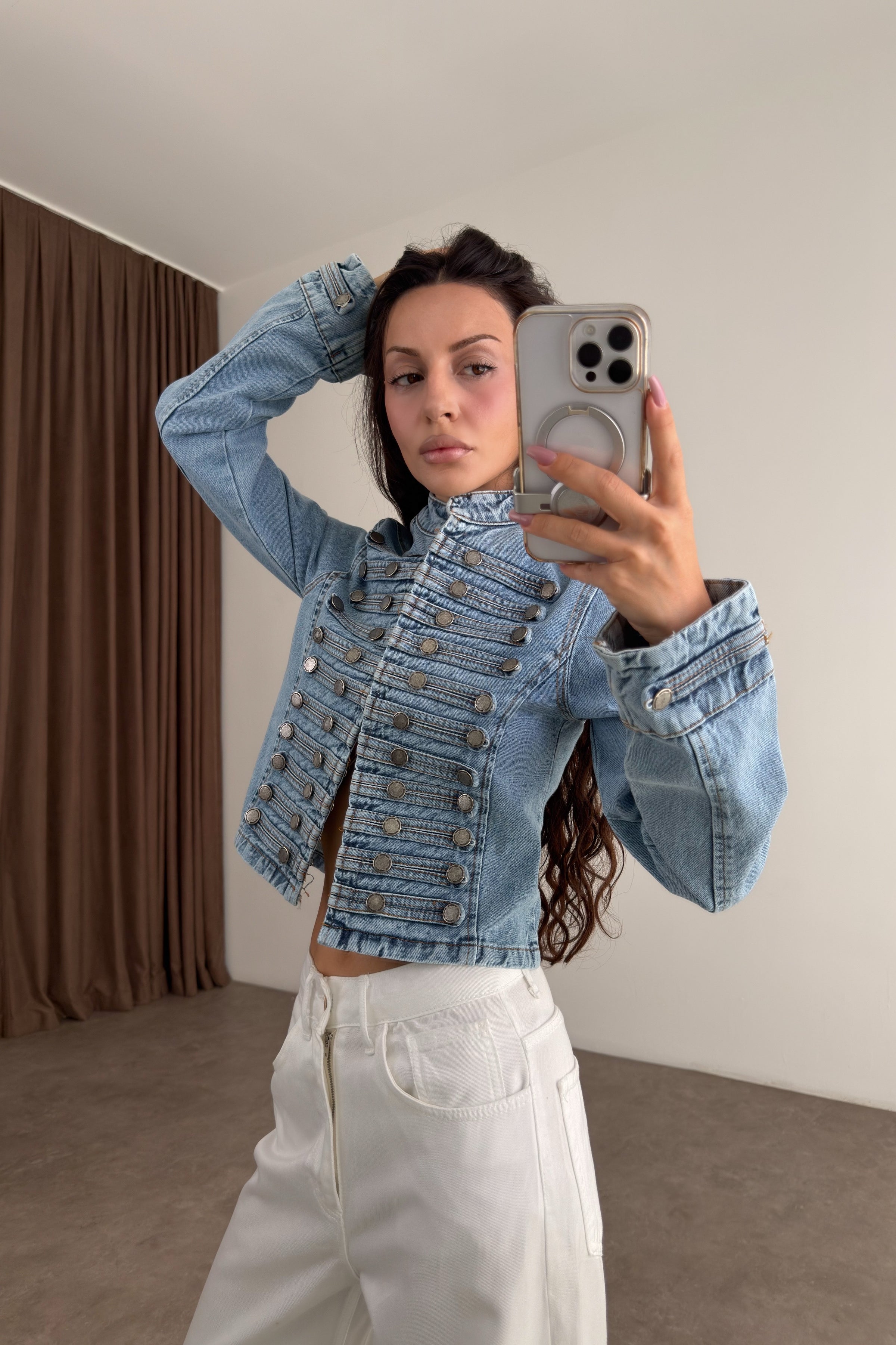 Premium Napolyon Denim Ceket