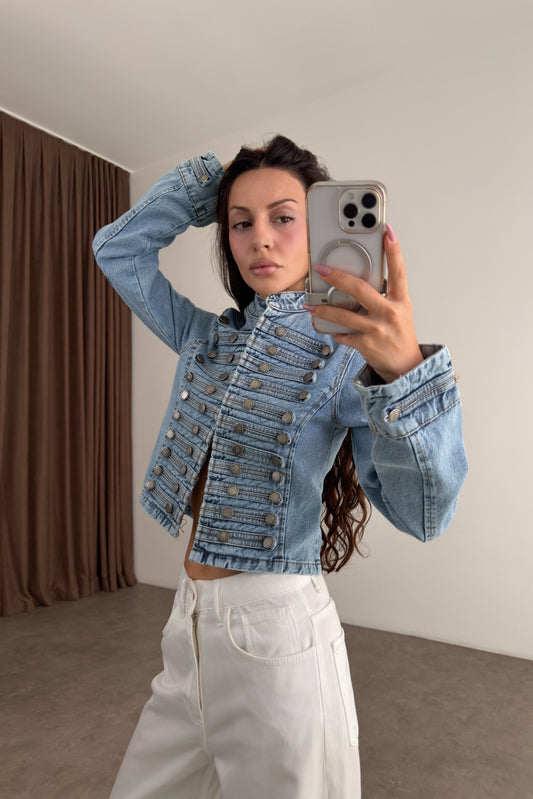 Premium Napolyon Denim Ceket