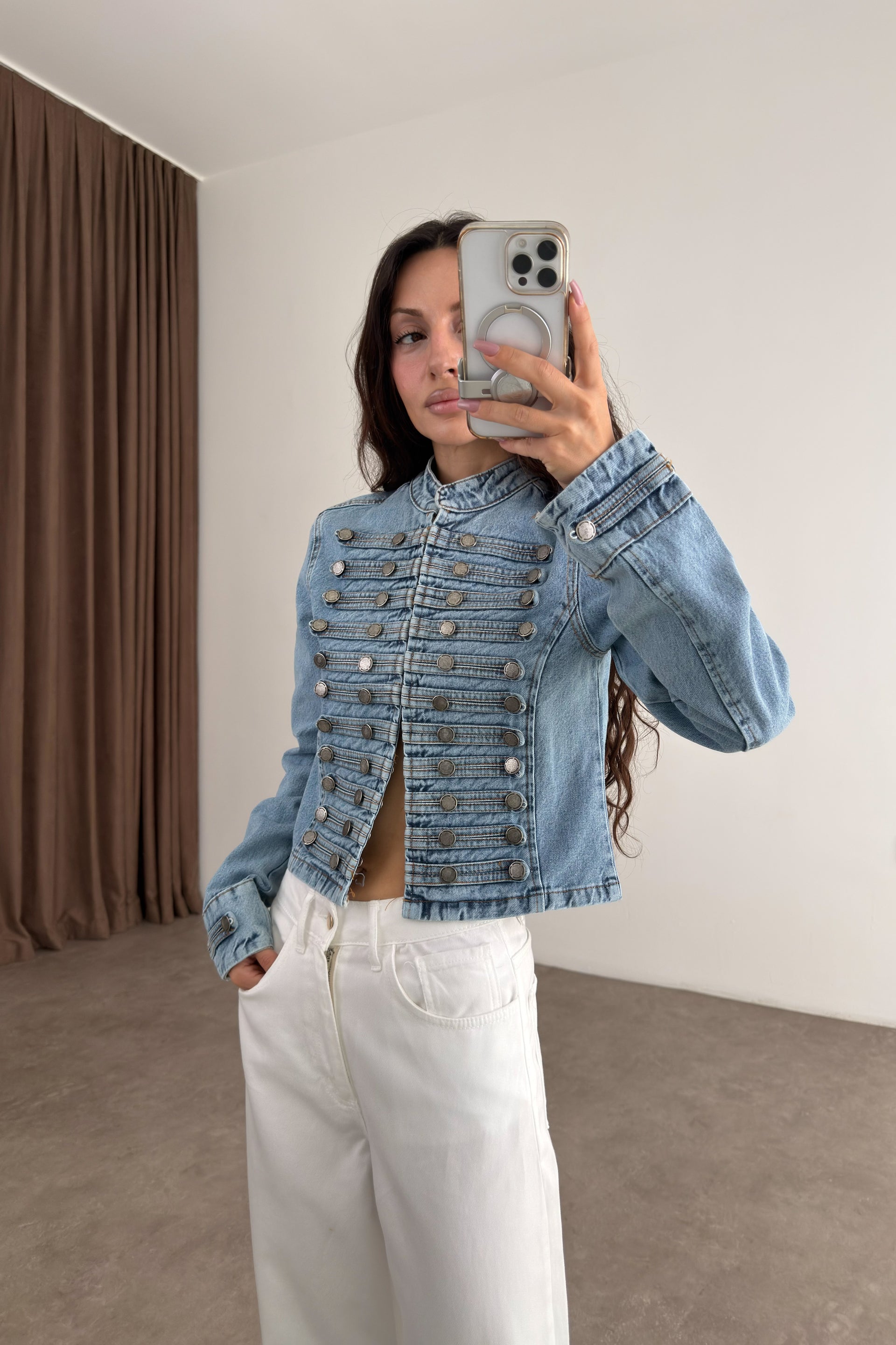 Premium Napolyon Denim Ceket