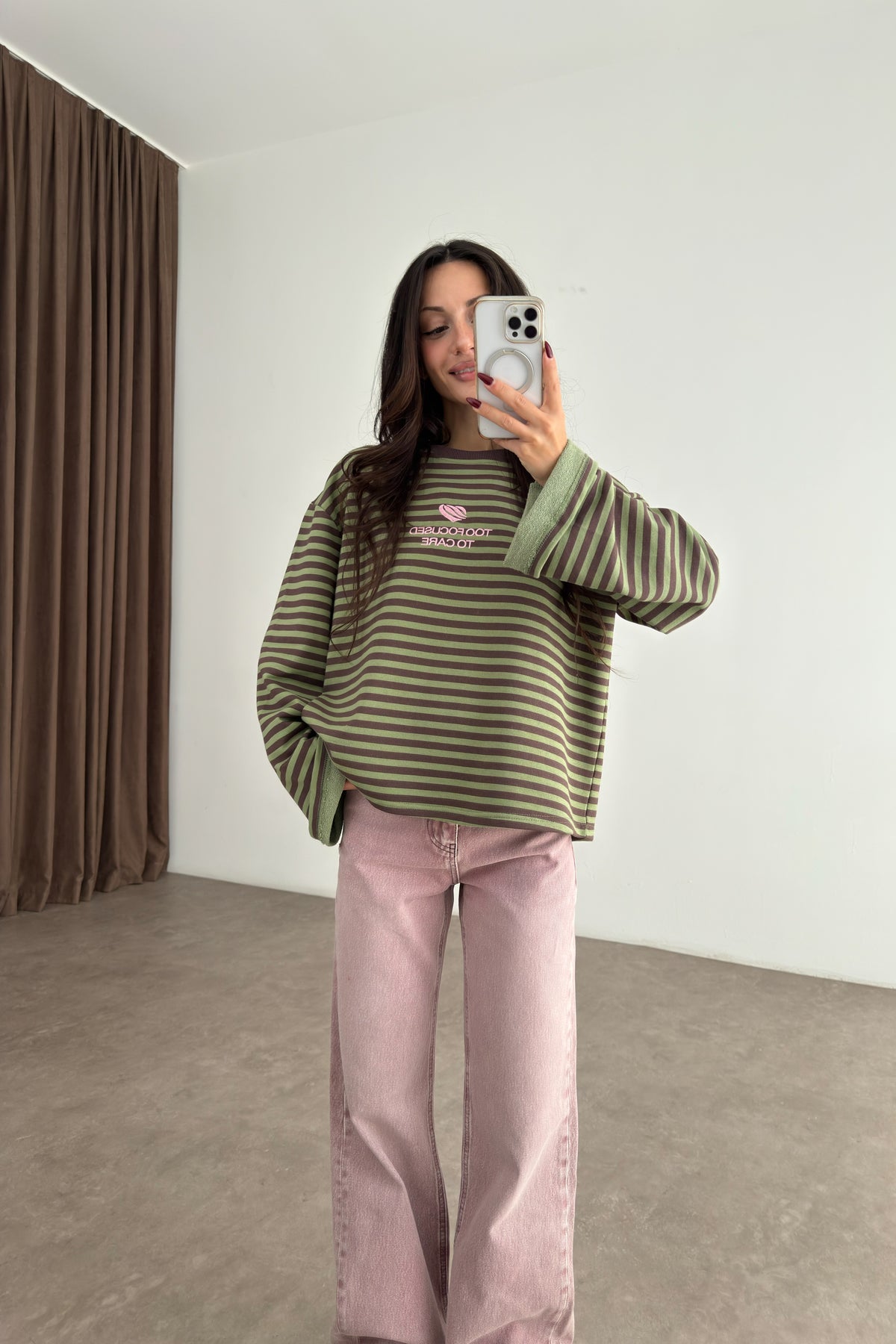 Premium Baby Pink Straightleg Jean