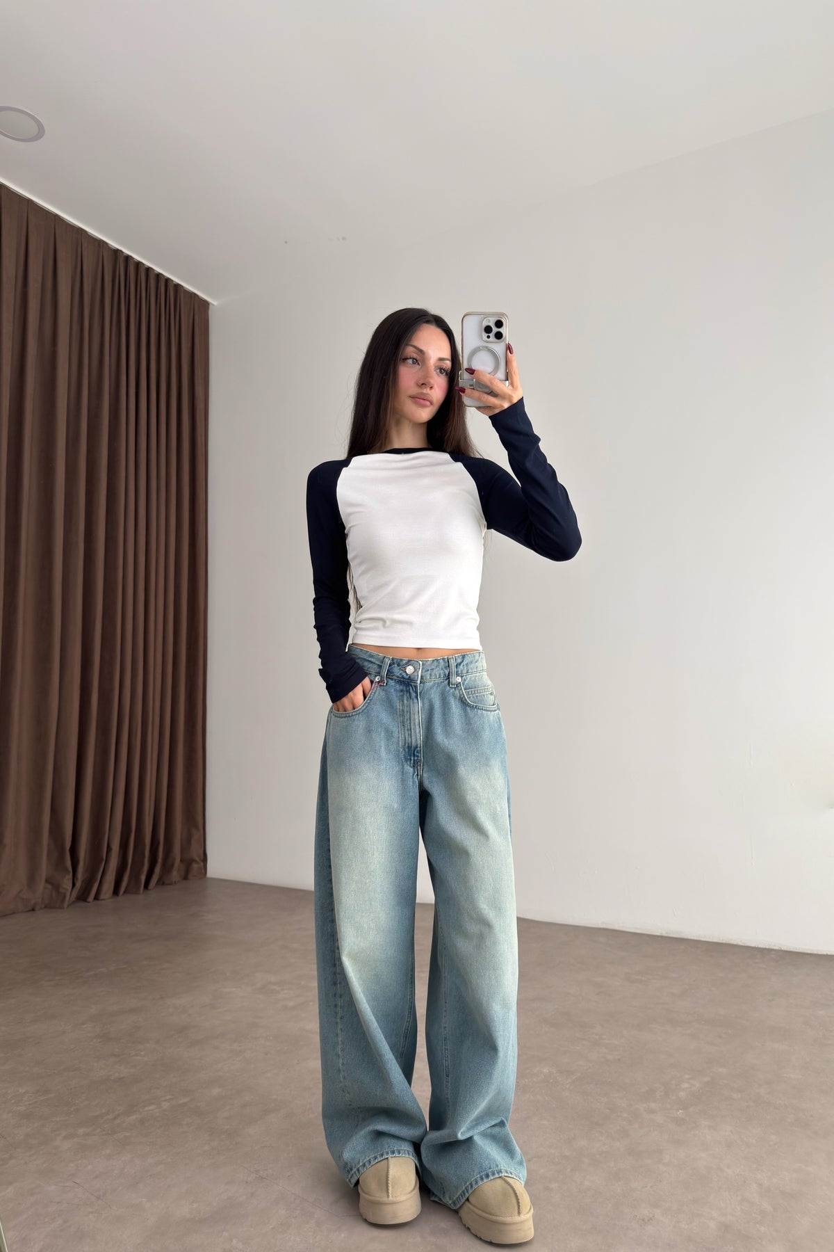 760 Cadet Blue Baggy Jean