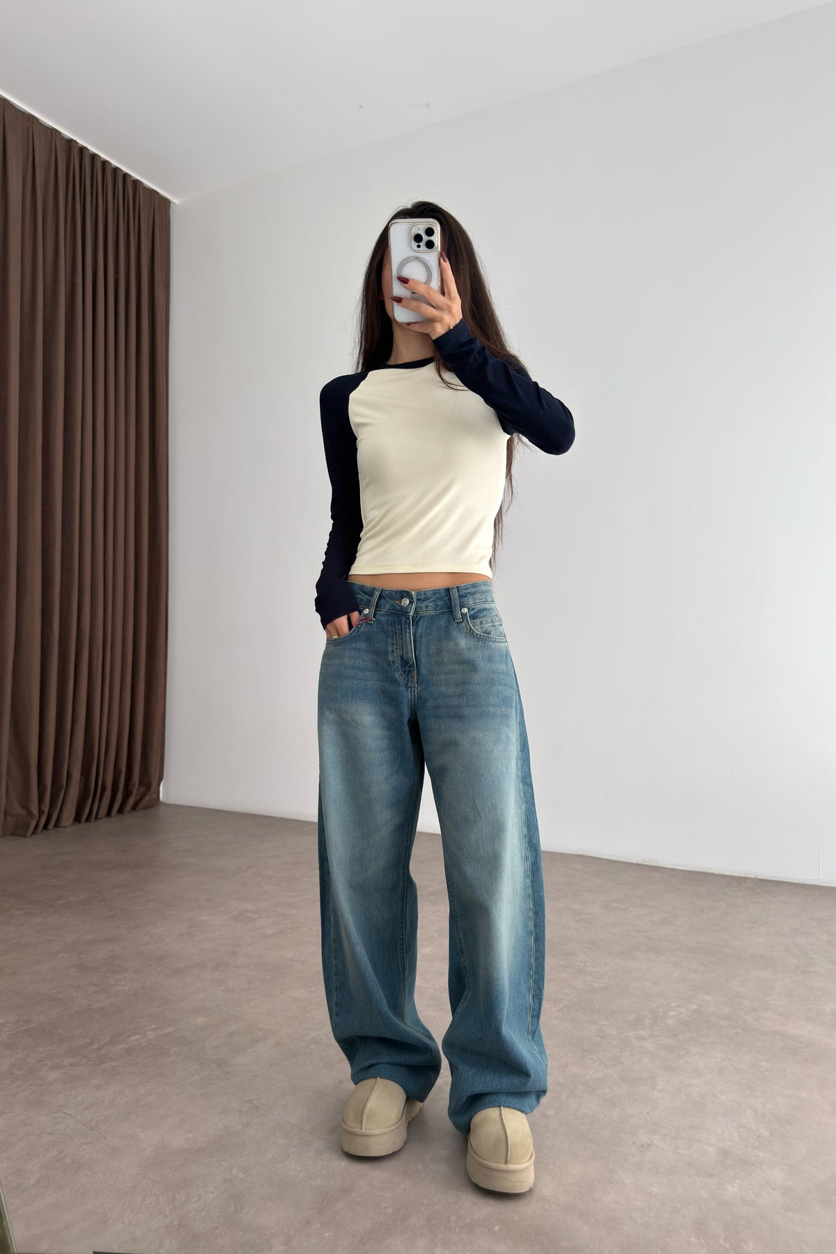 191 Soft Blue Baggy Jean