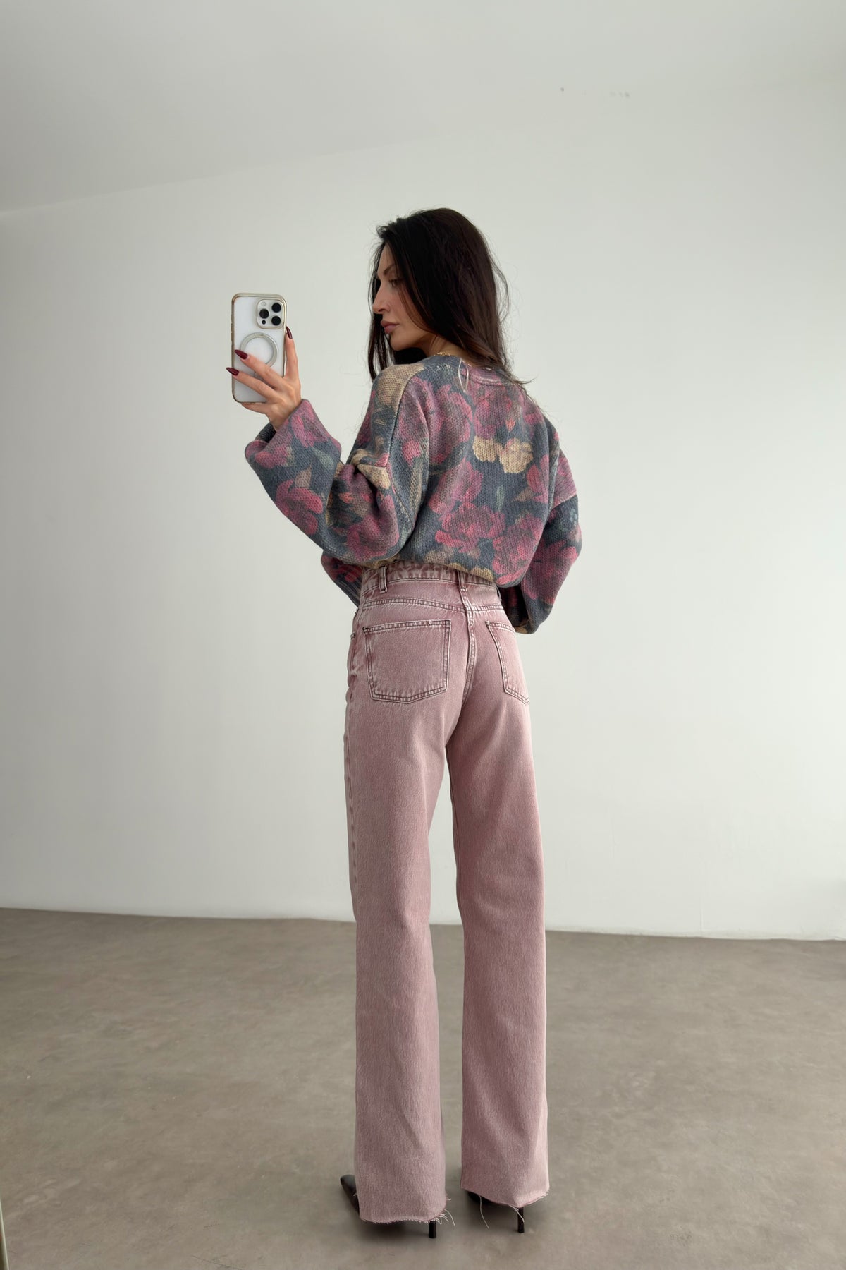 Premium Baby Pink Straightleg Jean