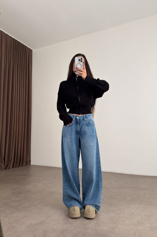 760 Steel Blue Baggy Jean