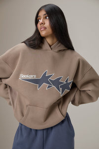 Seekers Yıldızlı Vizon Sweatshirt