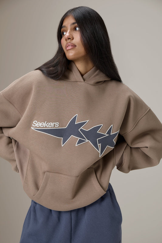 Seekers Yıldızlı Vizon Sweatshirt