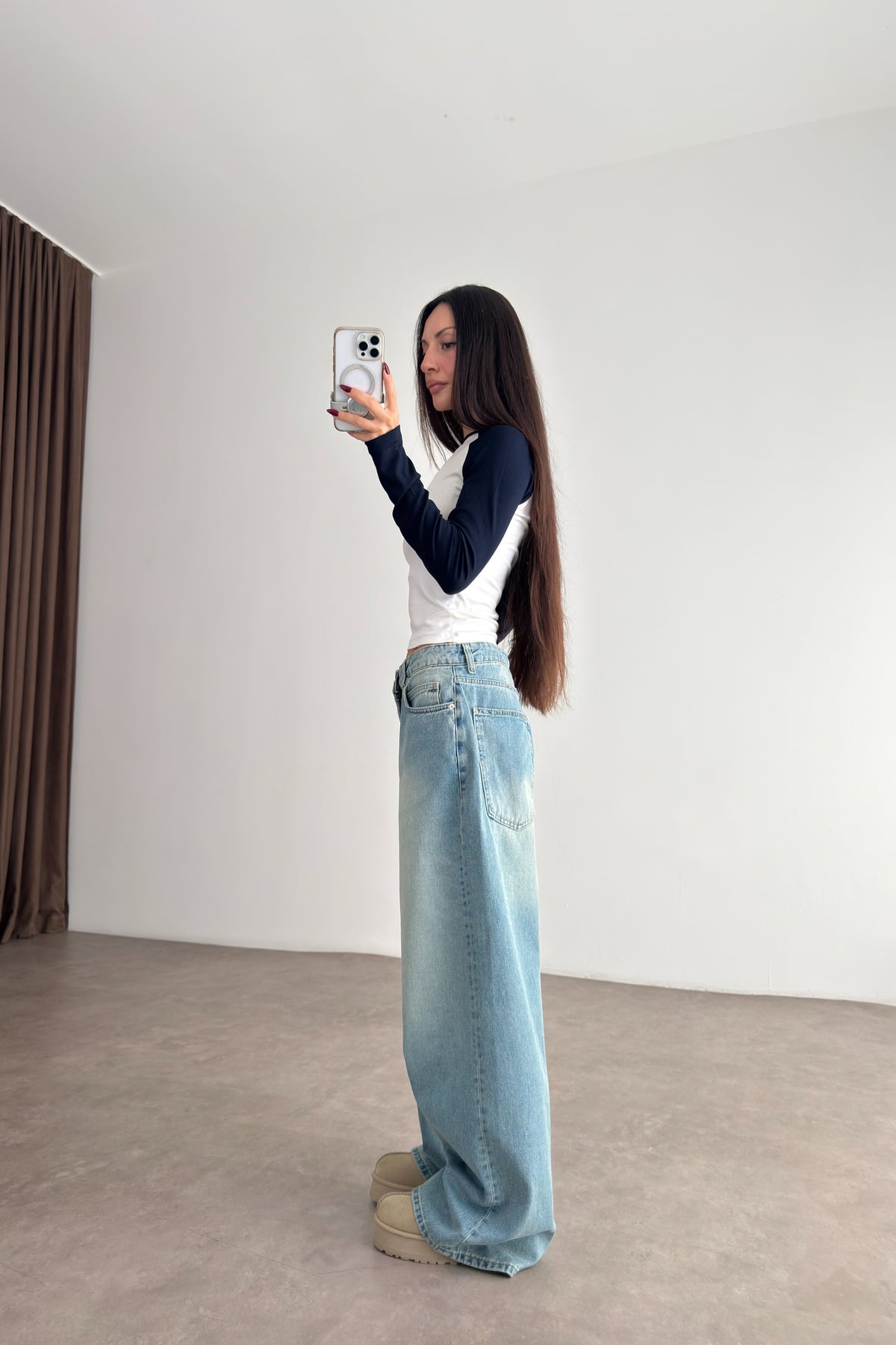 760 Cadet Blue Baggy Jean
