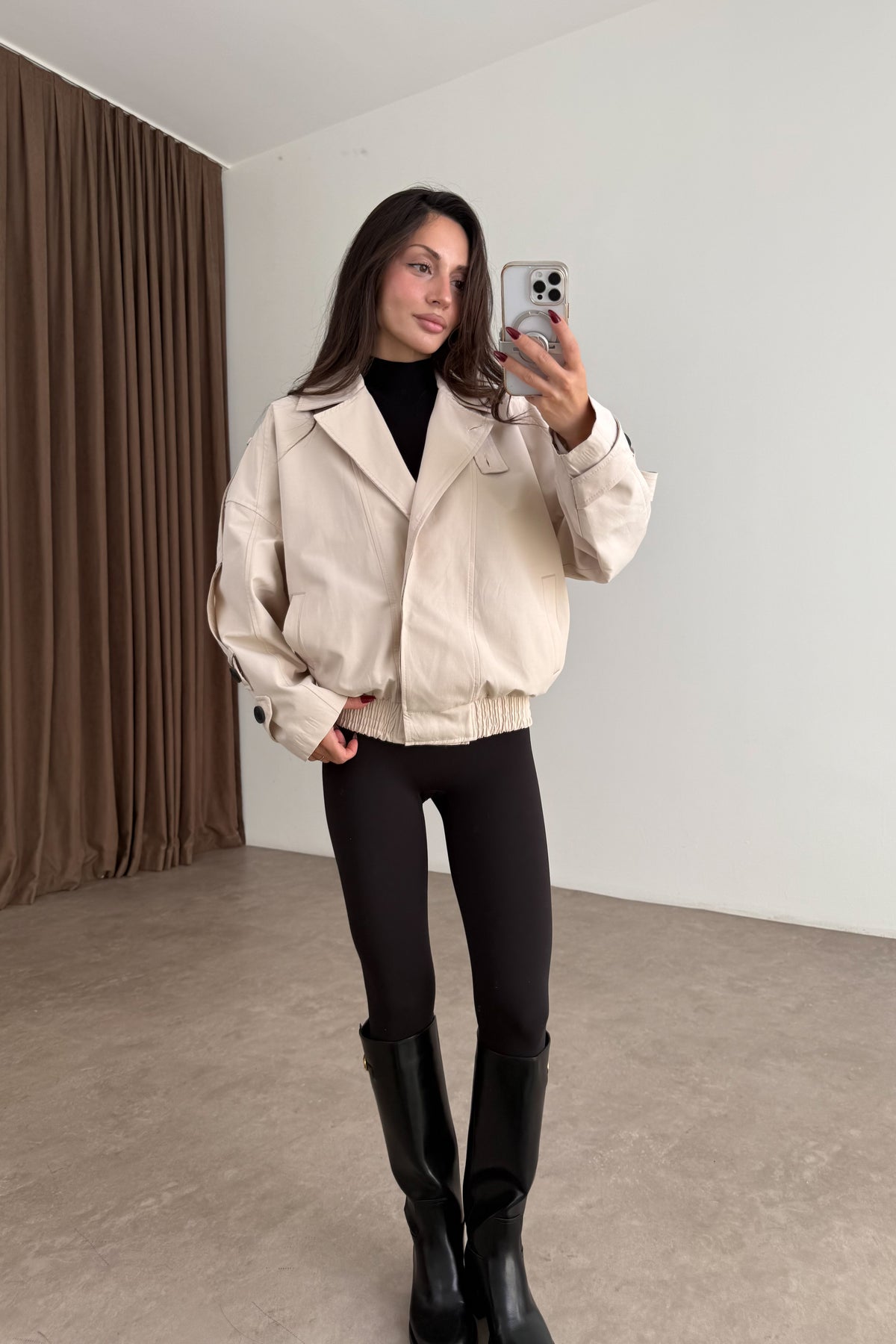 Soho Bomber Bej Ceket