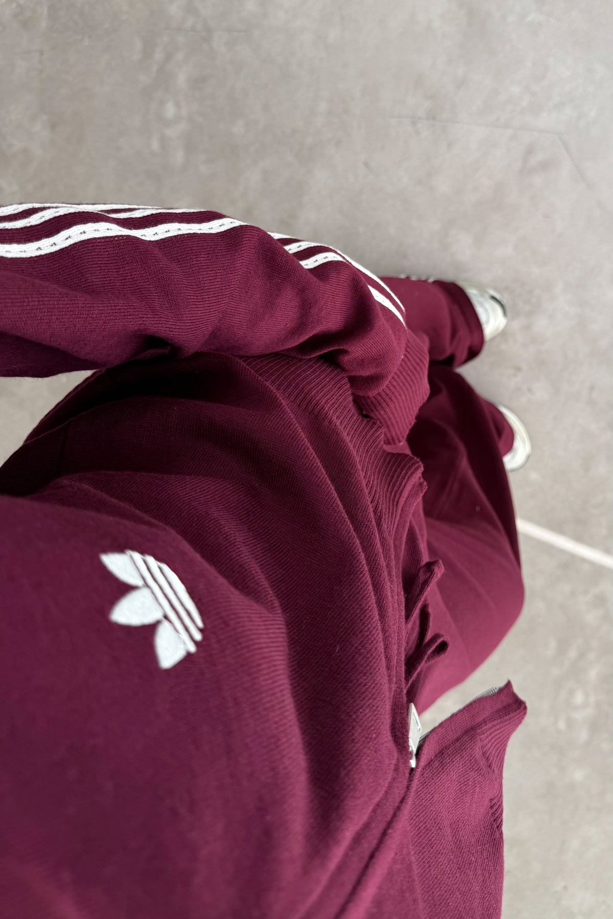 Adds Triko Ceket Pantolon Bordo Takım
