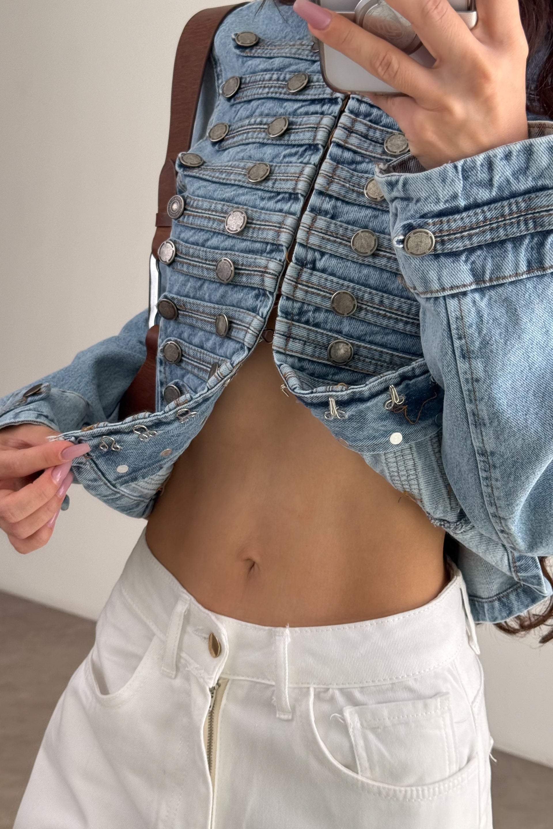 Premium Napolyon Denim Ceket