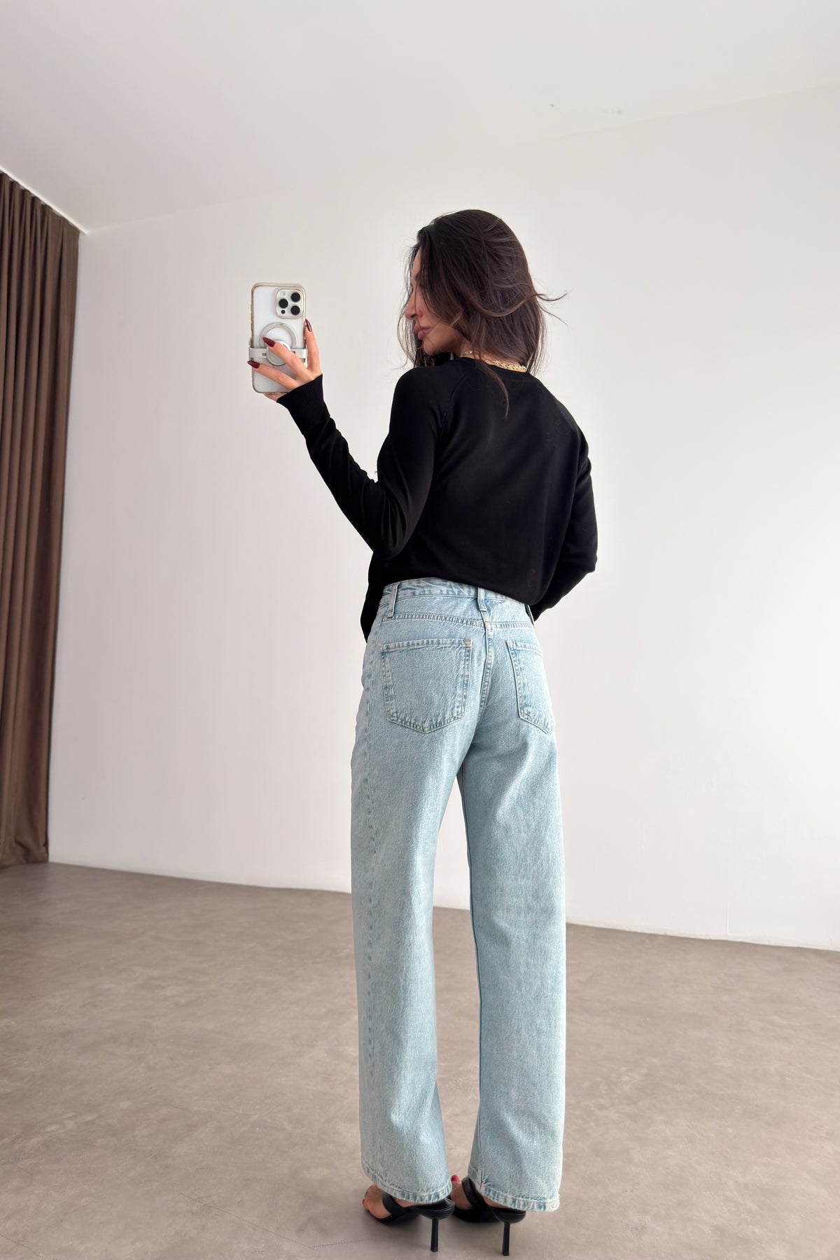 Z1975 Yüksek Belli İce Blue Jean