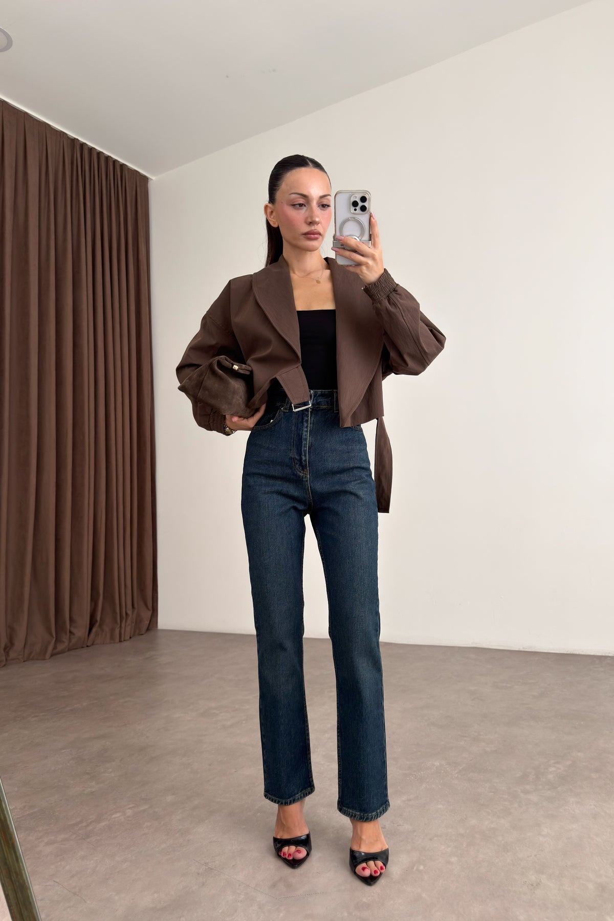 Zra Orj. Vintage Blue Yüksek Belli Mom Fit Jean