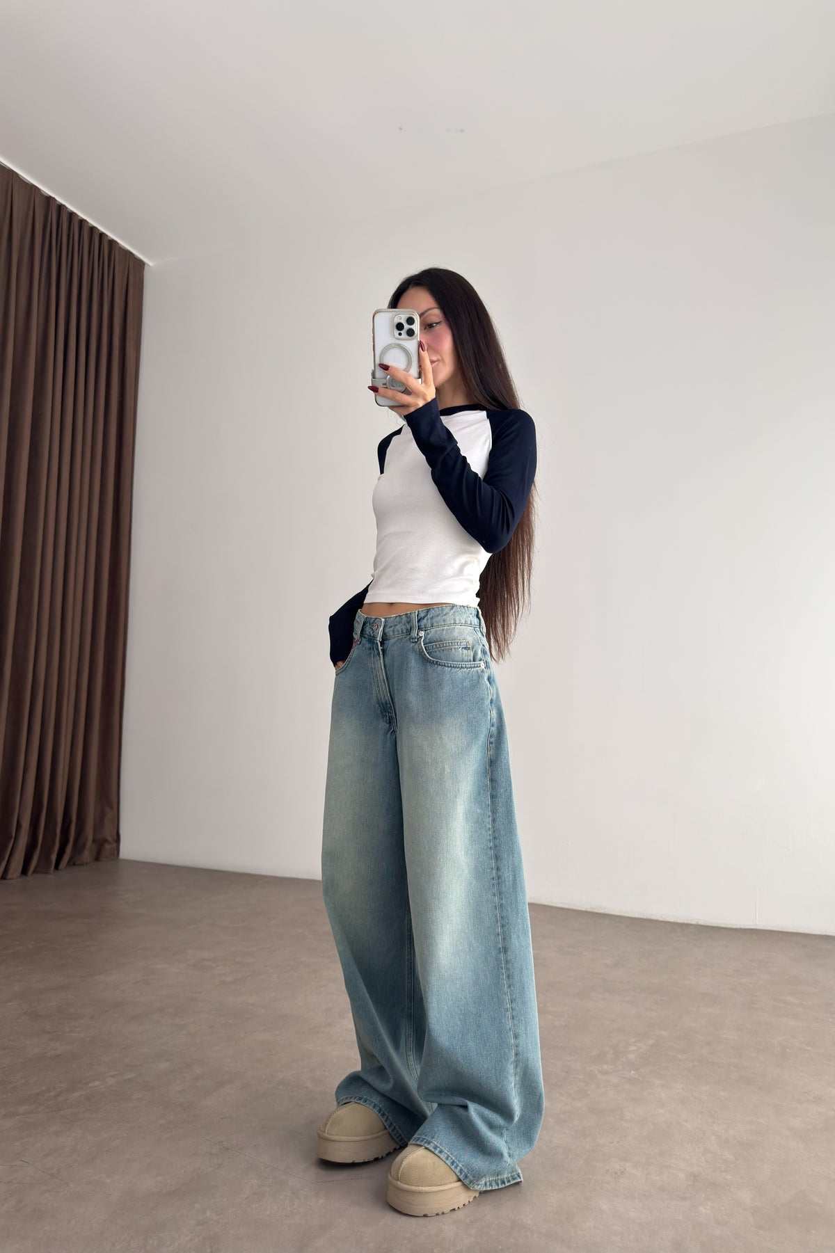 760 Cadet Blue Baggy Jean
