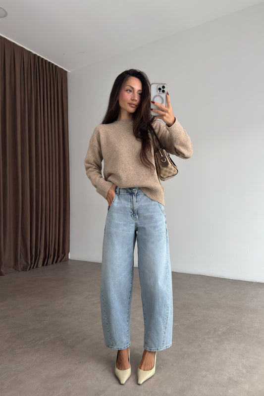 Cs Buz Mavi Barrel Jean