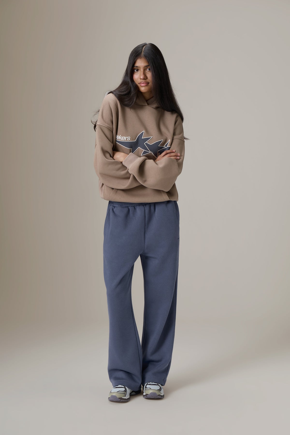 Seekers Yıldızlı Vizon Sweatshirt