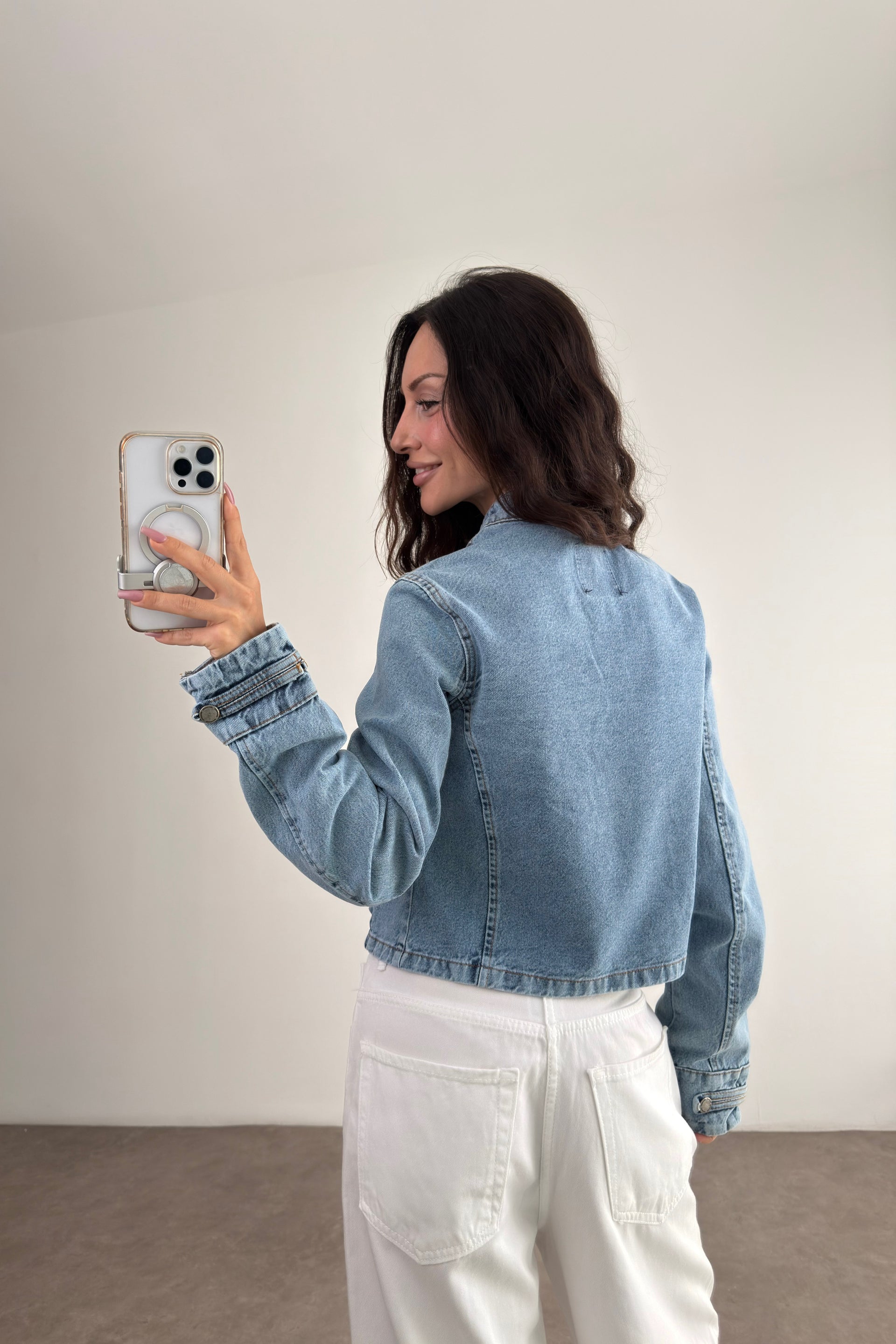 Premium Napolyon Denim Ceket