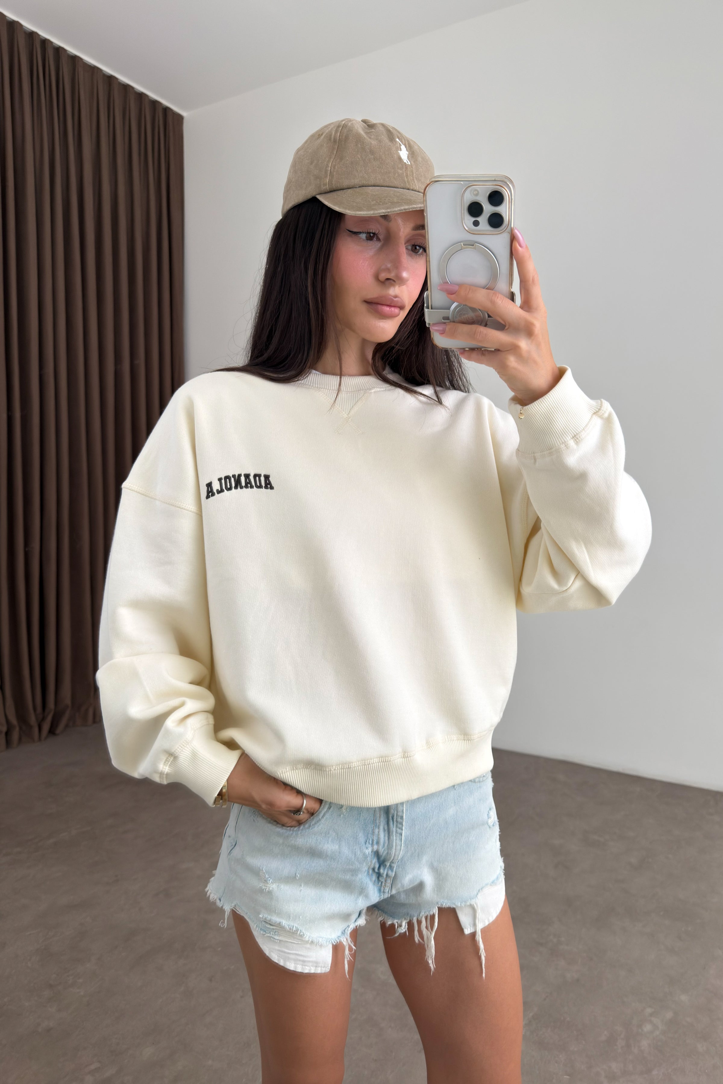 Orijinal Marka Adnla Ekru Sweatshirt