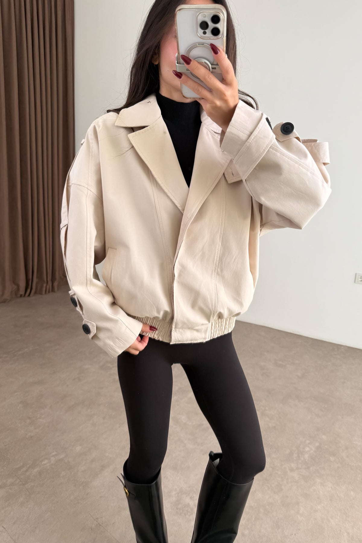 Soho Bomber Bej Ceket