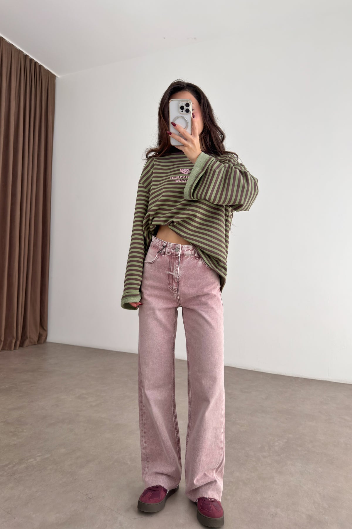 Premium Baby Pink Straightleg Jean
