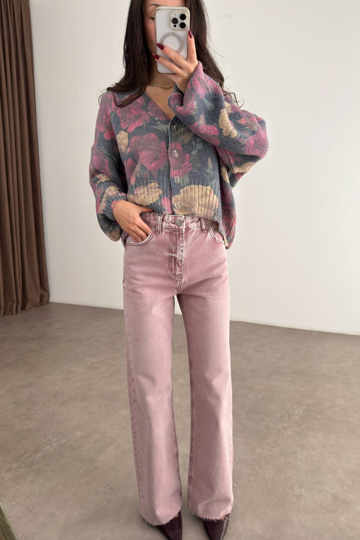 Premium Baby Pink Straightleg Jean