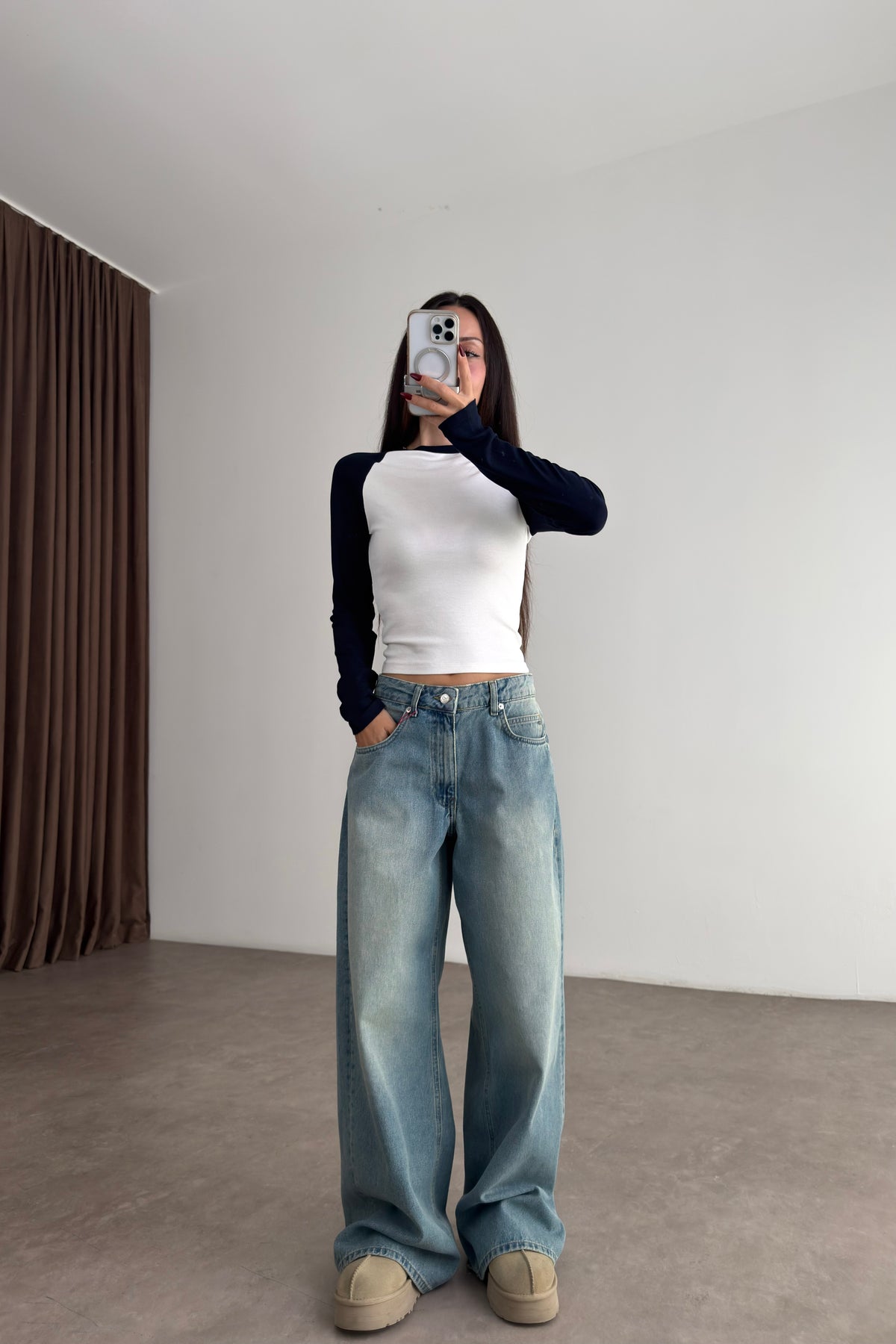 760 Cadet Blue Baggy Jean