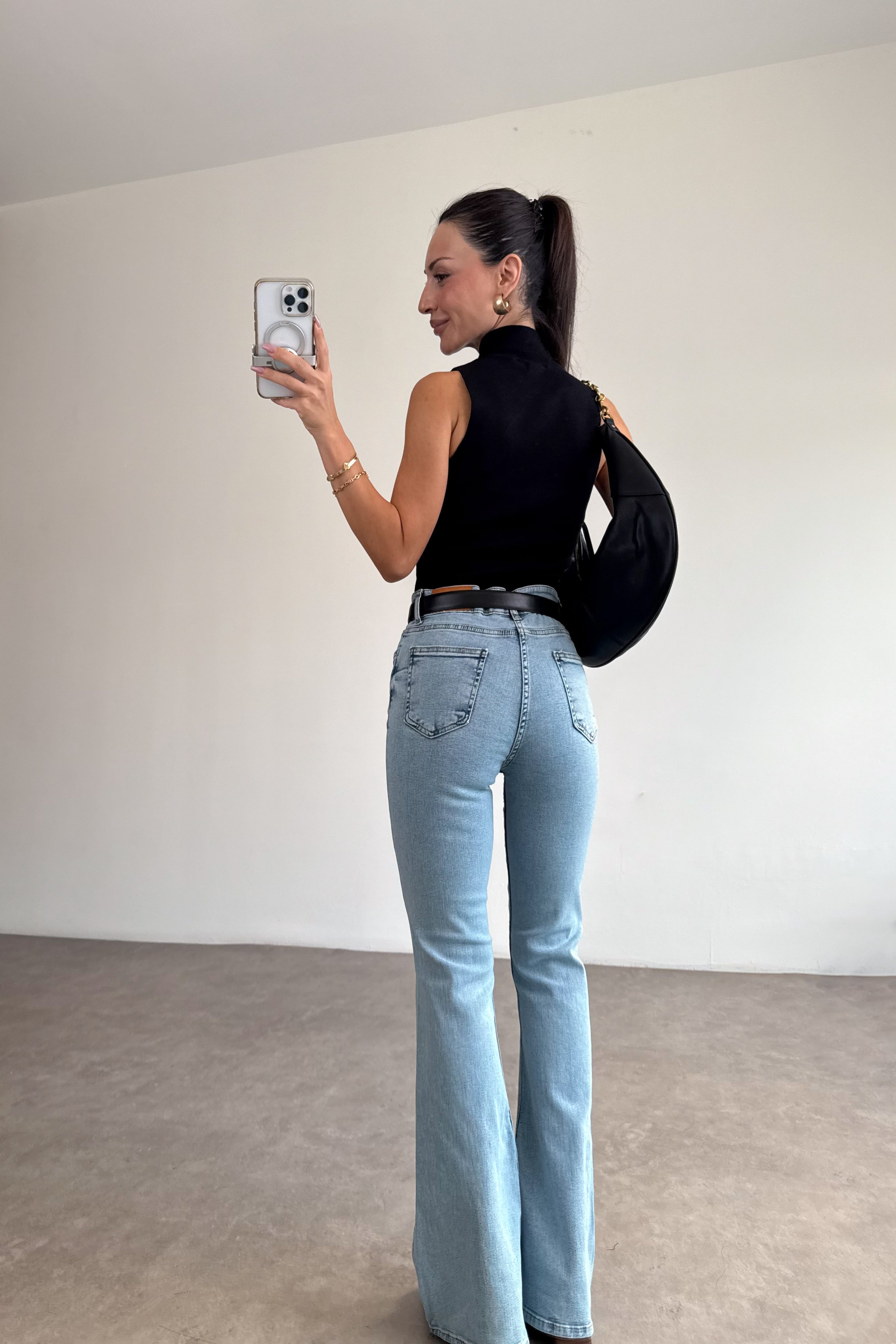 Zra 216 Toparlayıcı Flare İce Blue Jean