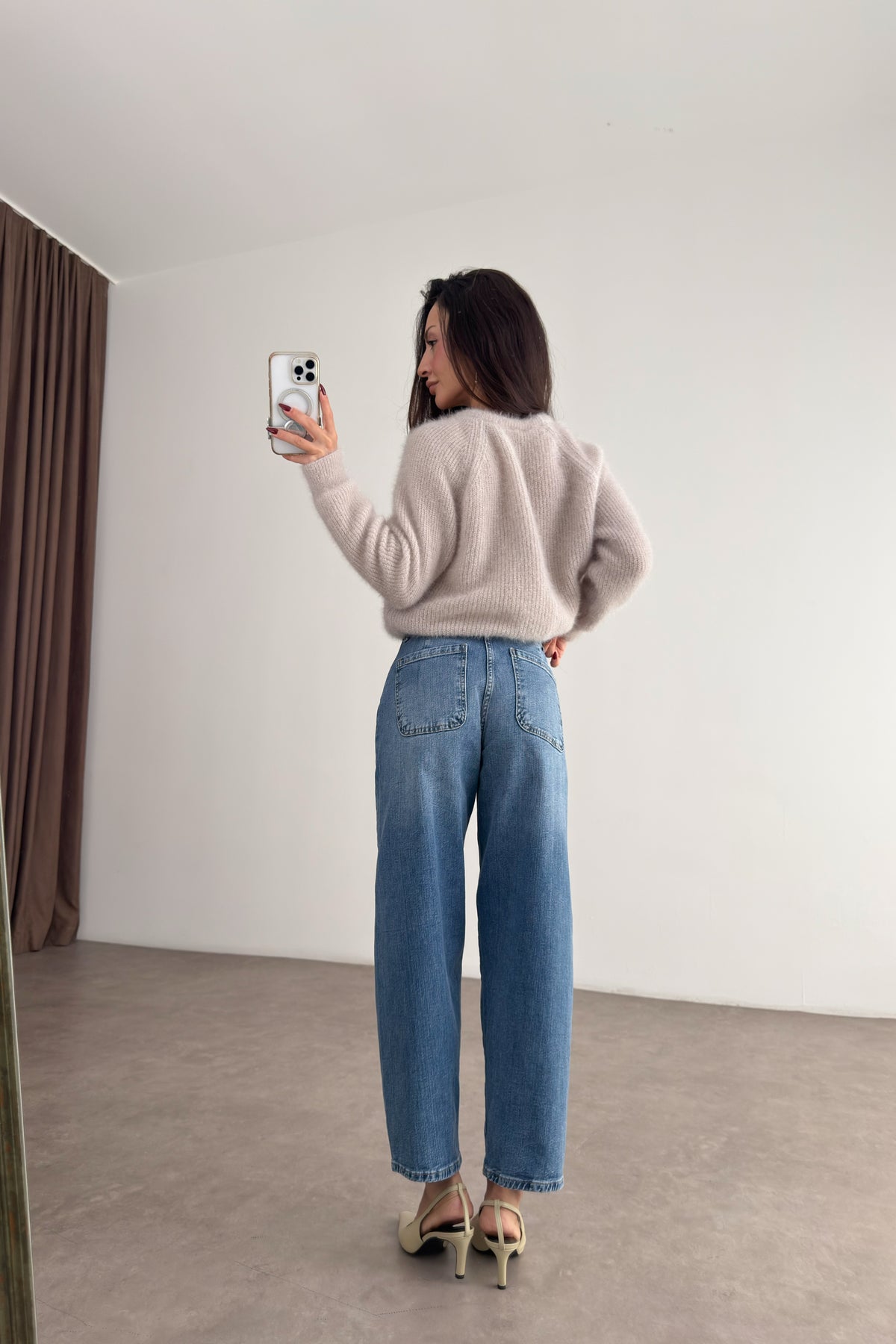 Cs Orta Mavi Barrel Jean