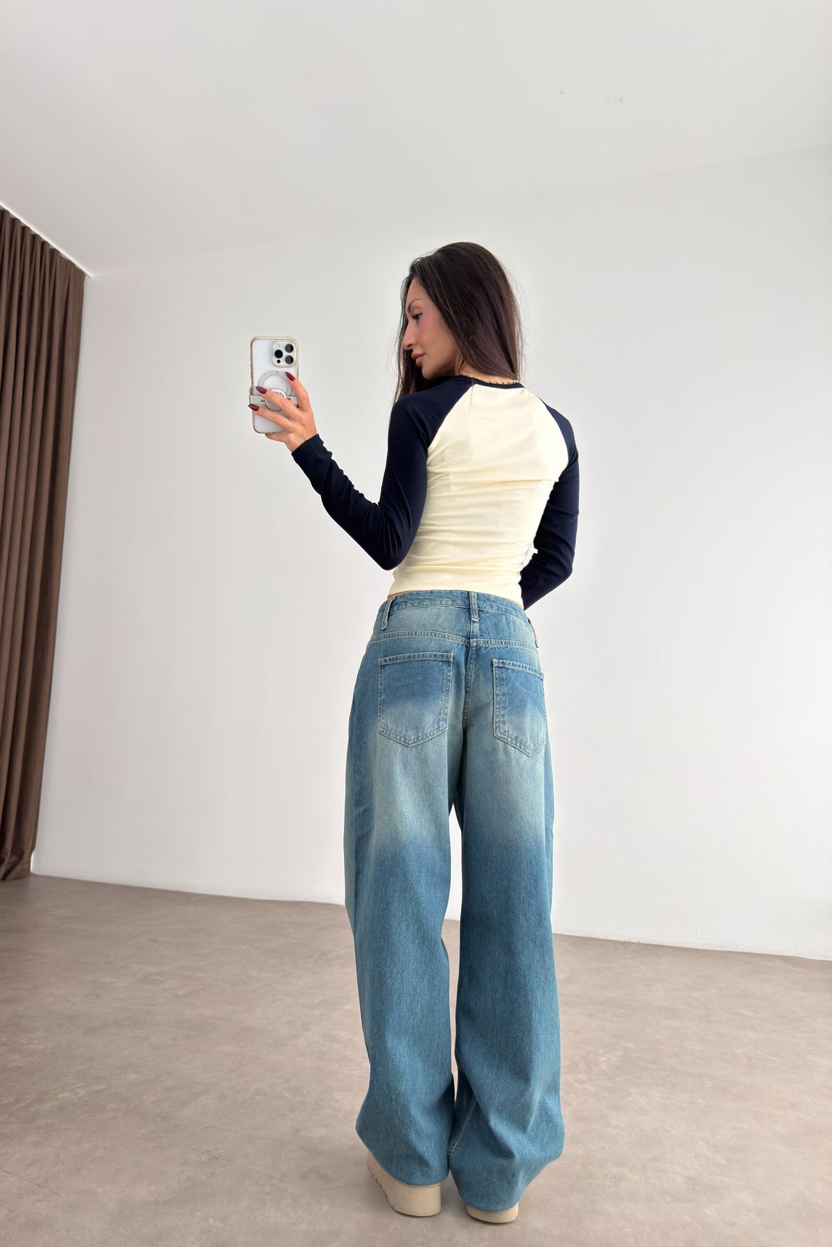 191 Soft Blue Baggy Jean