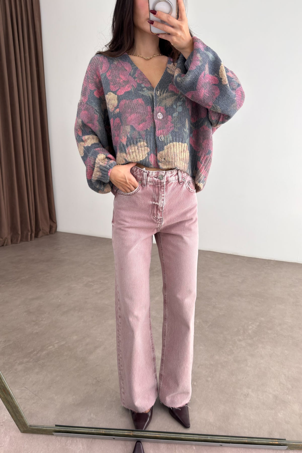 Premium Baby Pink Straightleg Jean