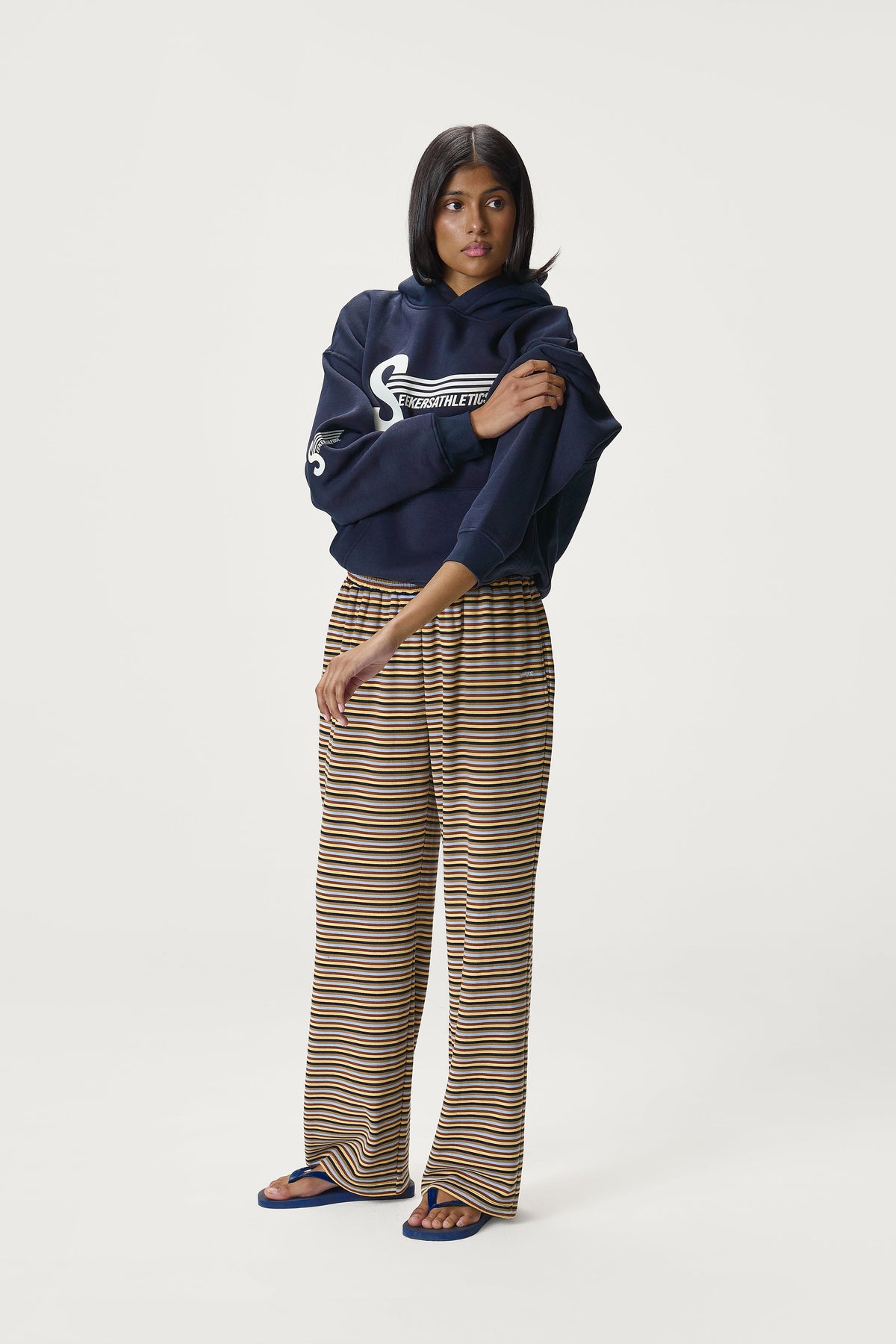 Seekers Kapüşonlu Lacivert Sweatshirt