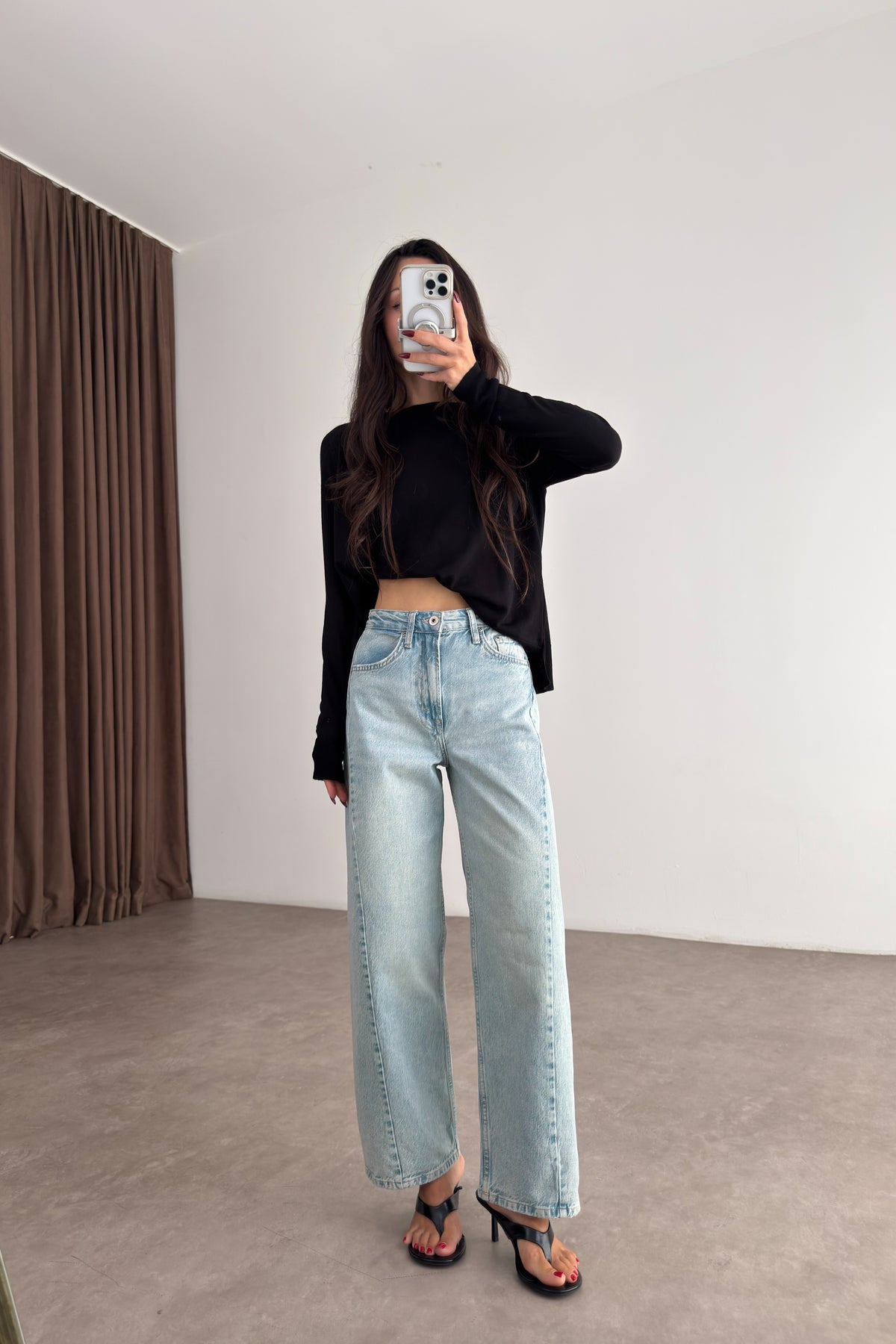 Z1975 Yüksek Belli İce Blue Jean