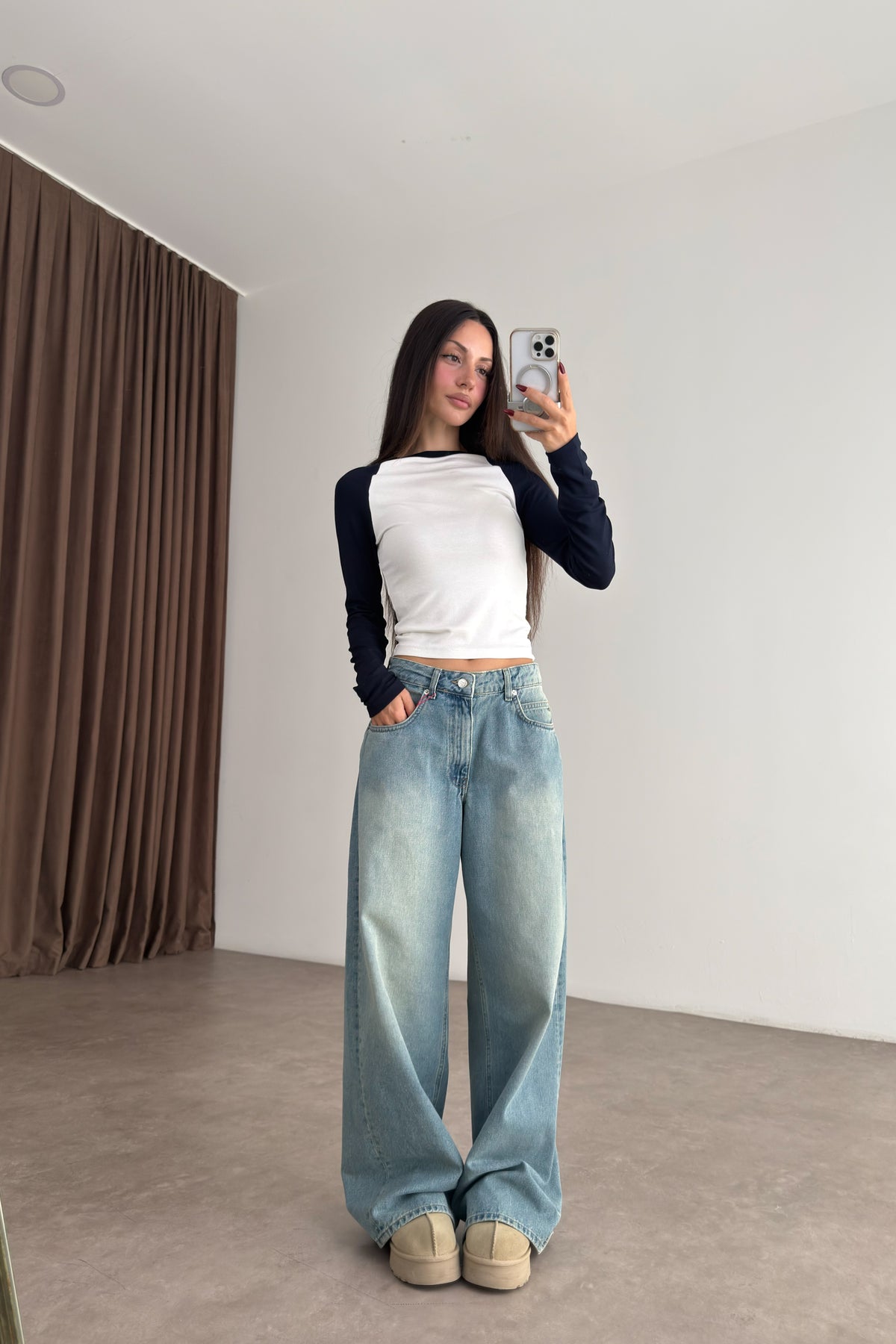 760 Cadet Blue Baggy Jean