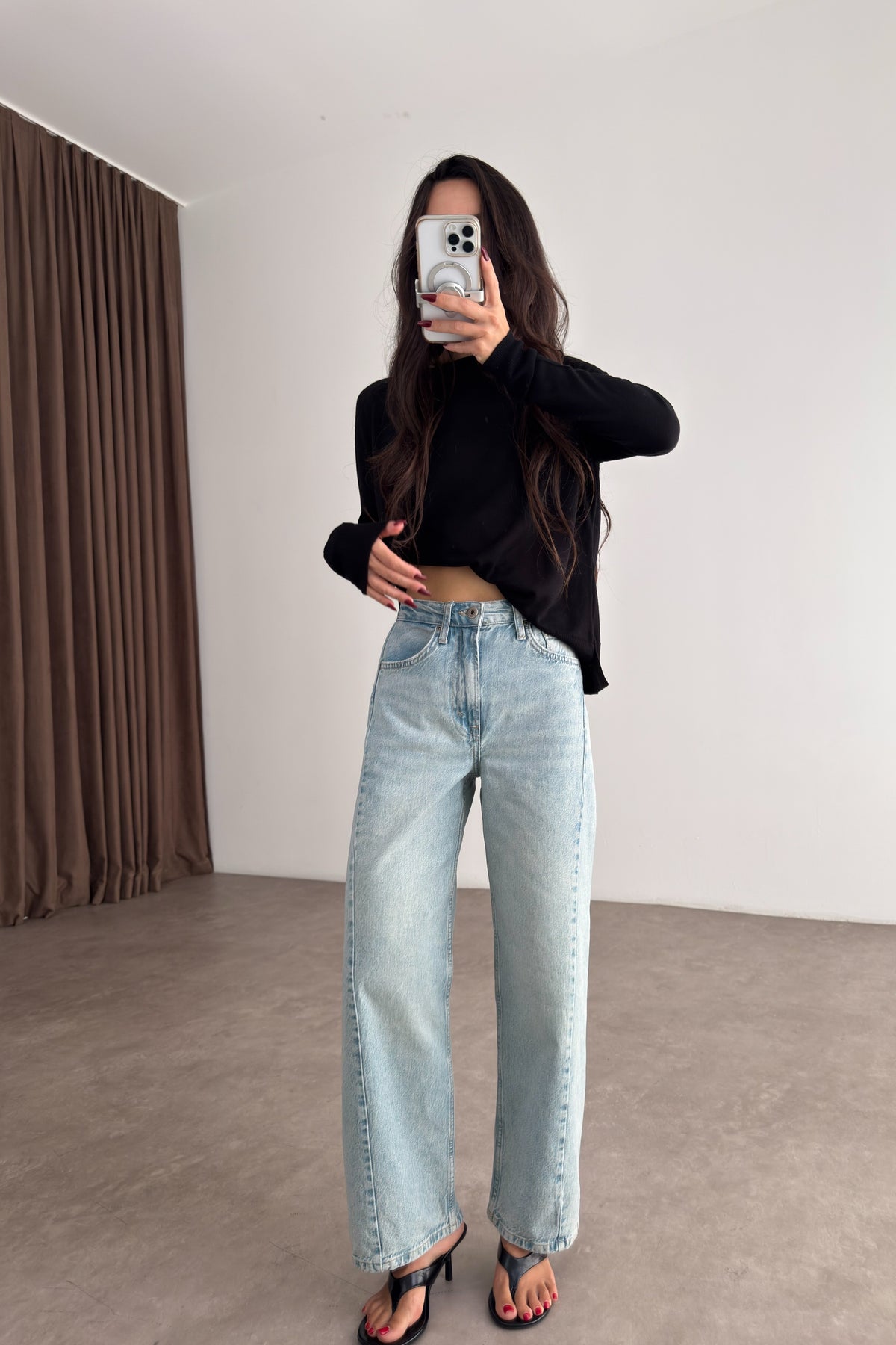 Z1975 Yüksek Belli İce Blue Jean