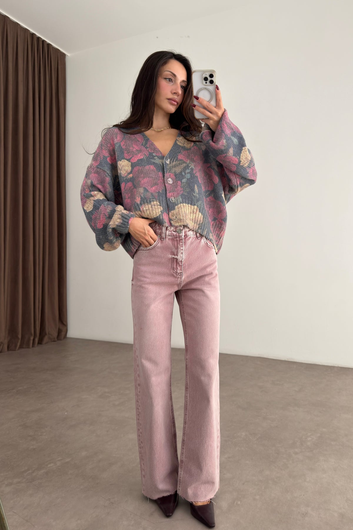 Premium Baby Pink Straightleg Jean