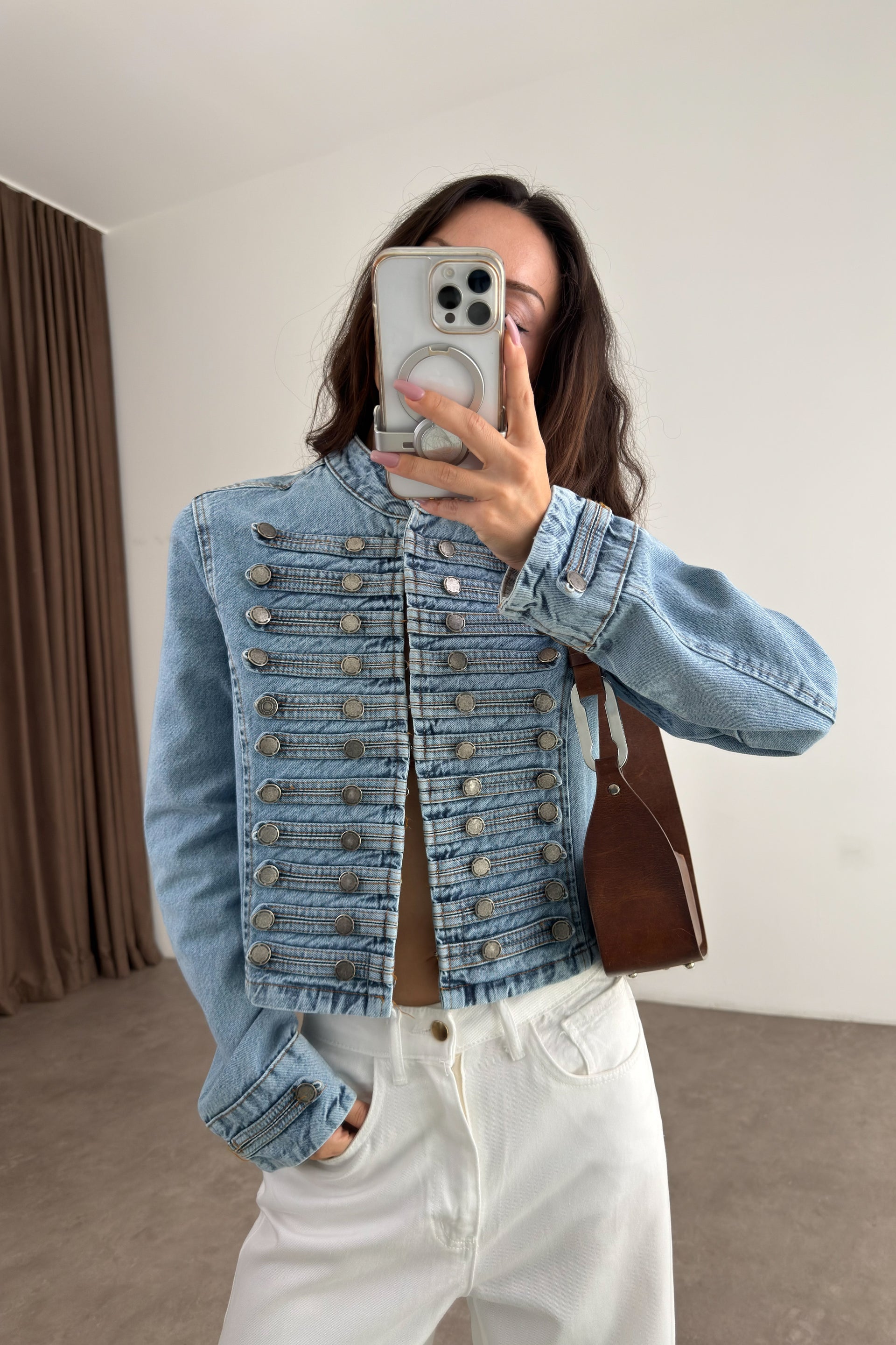 Premium Napolyon Denim Ceket