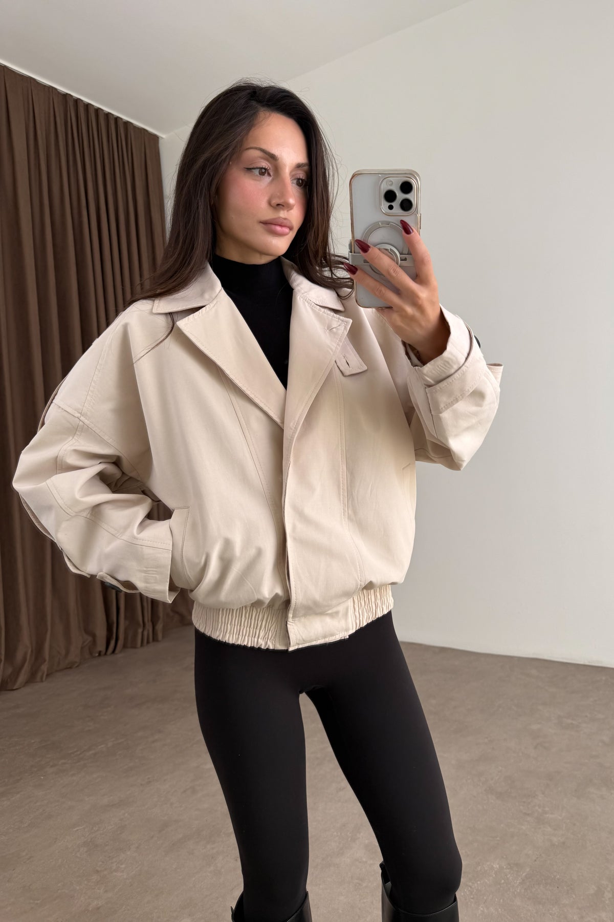 Soho Bomber Bej Ceket