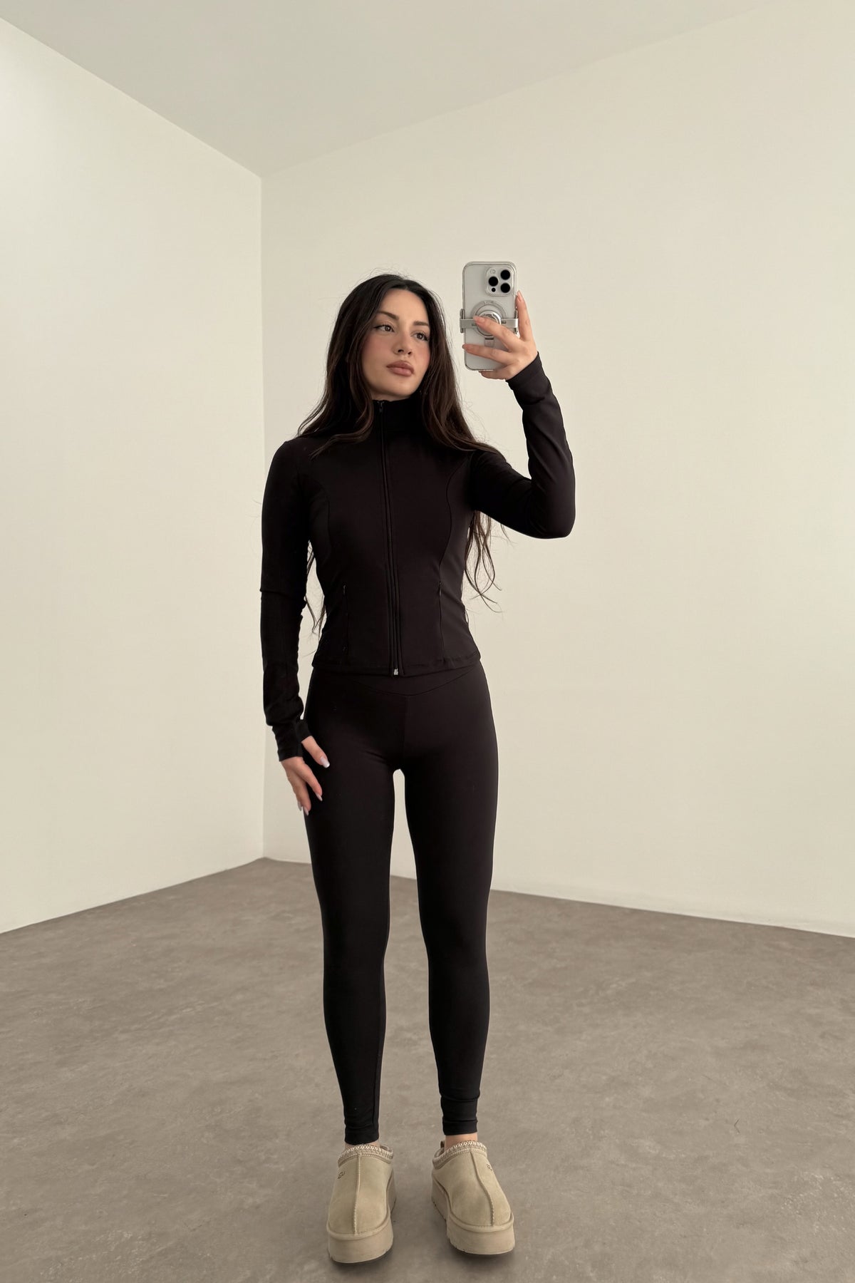 Oys. Modal İçi Pamuk Şardonlu Skinny Siyah Tayt