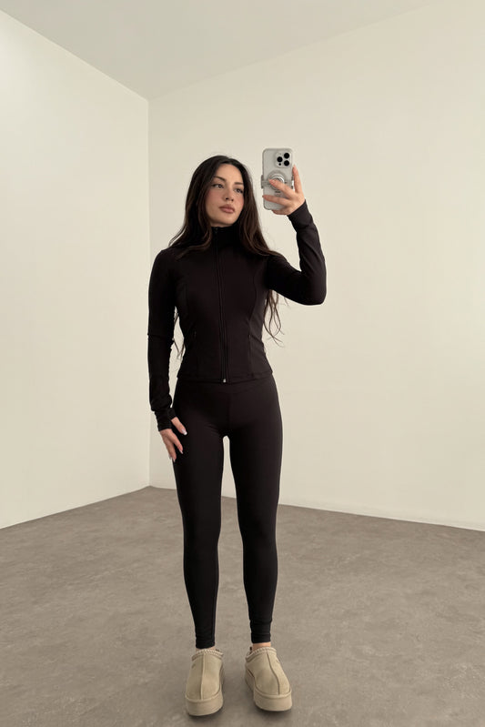 Oys. Modal İçi Pamuk Şardonlu Skinny Siyah Tayt