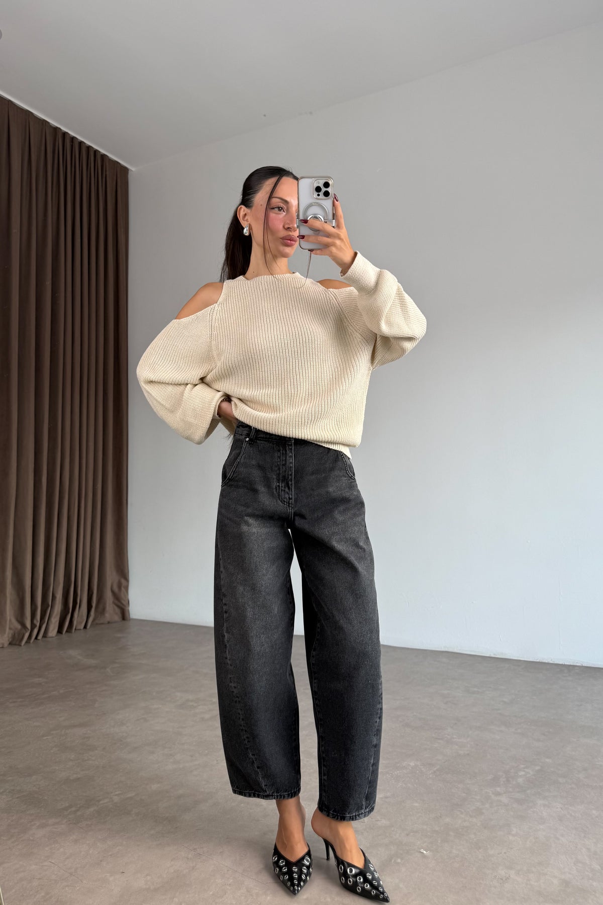 Cs Antrasit Barrel Jean