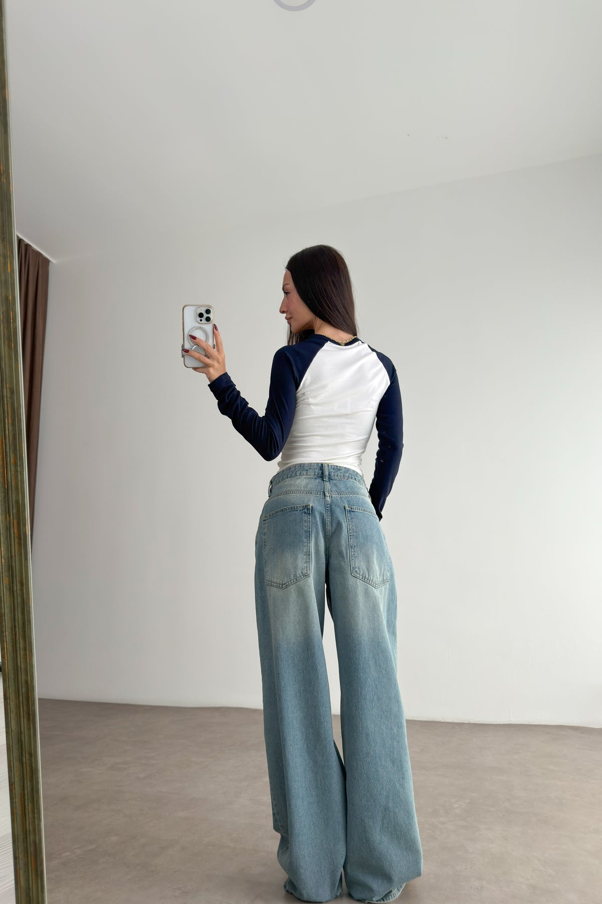 760 Cadet Blue Baggy Jean